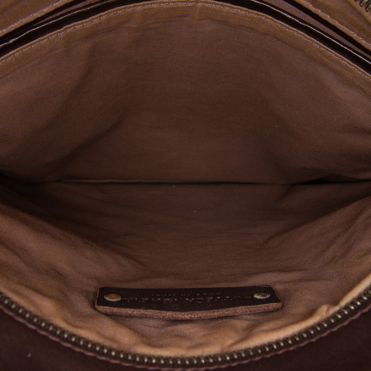 Bottega Veneta Nappa Intrecciato VN Crossbody — Brown
