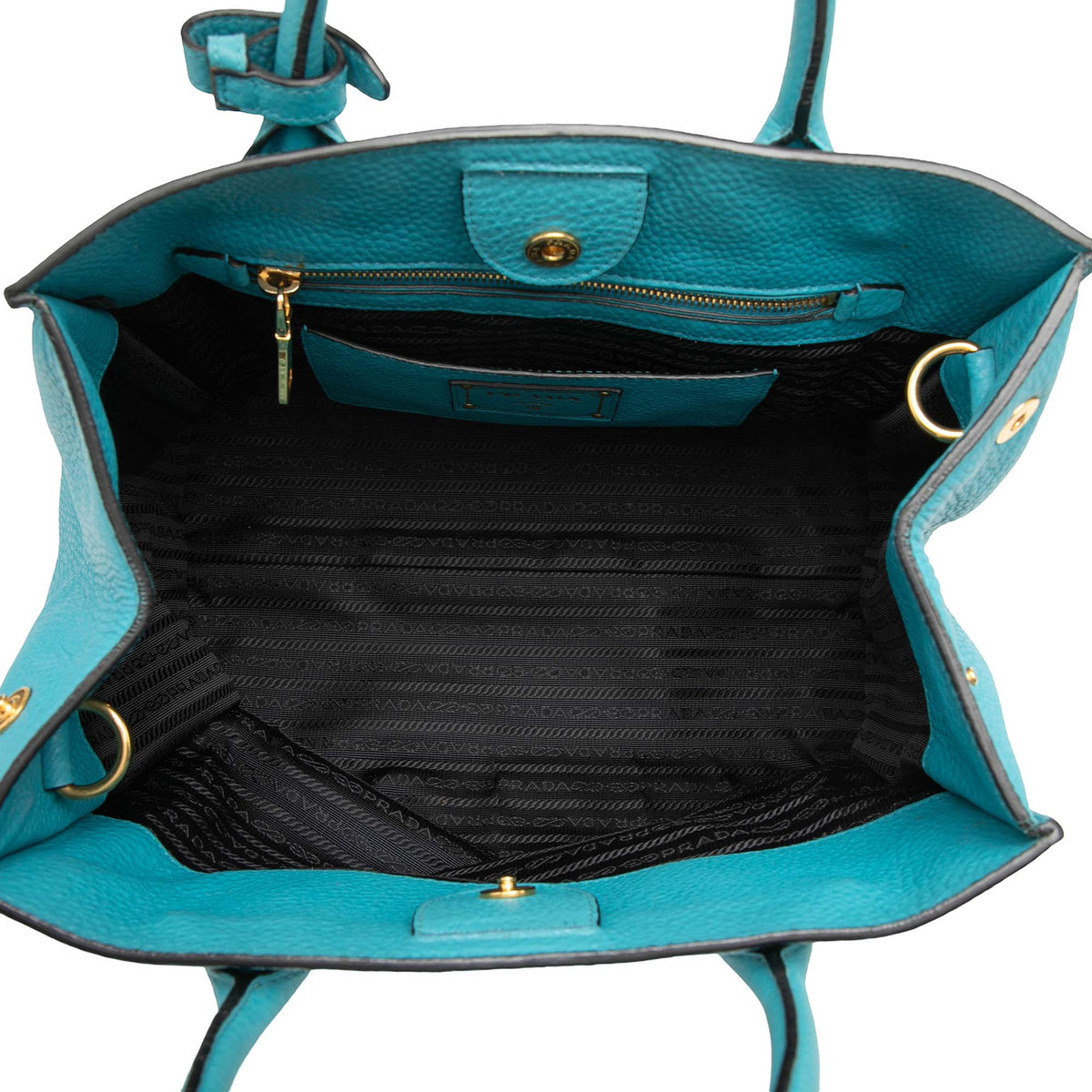 Prada Vitello Daino Open Convertible Tote