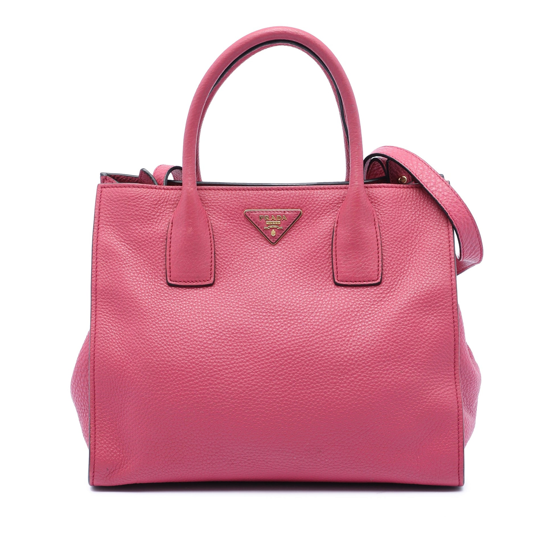 Prada Vitello Daino Open Convertible Tote