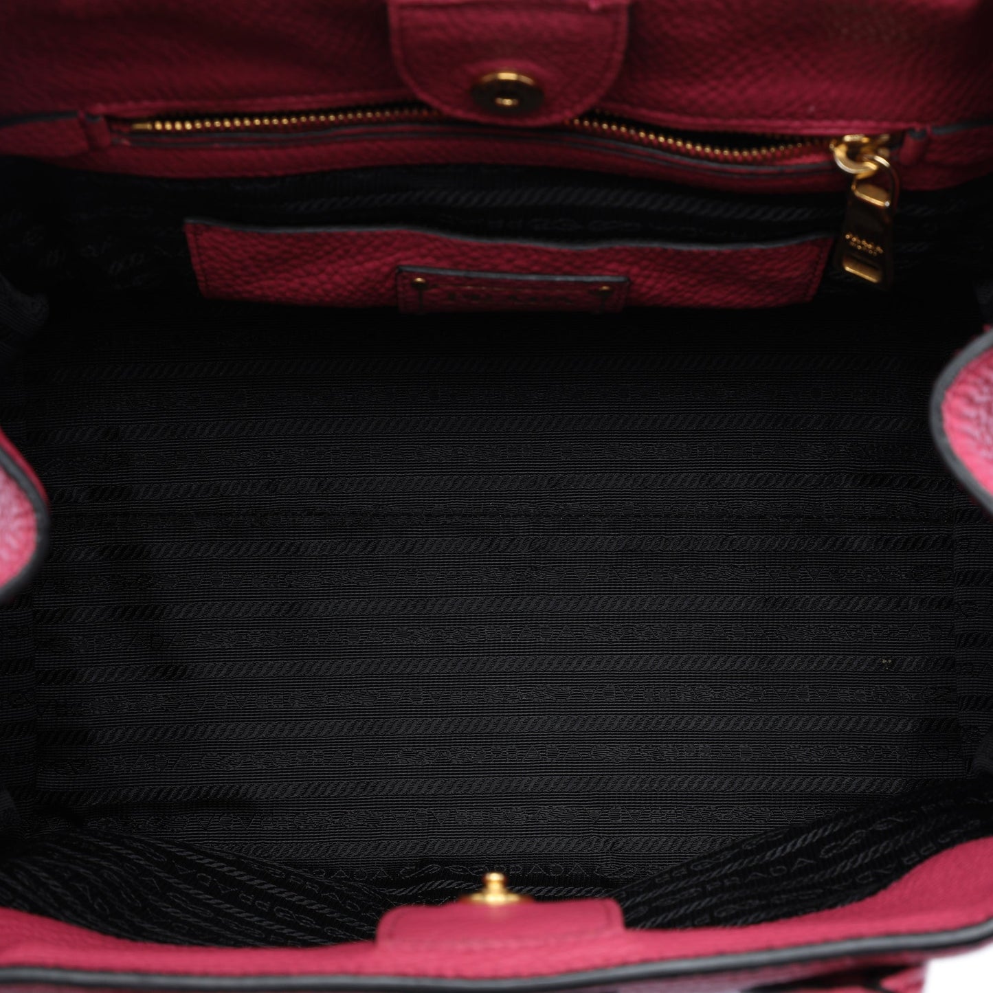 Prada Vitello Daino Open Convertible Tote