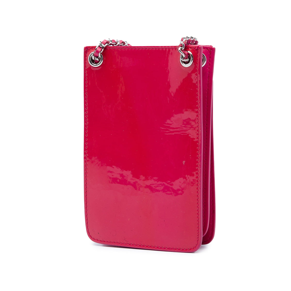Chanel CC Patent Phone Holder Crossbody