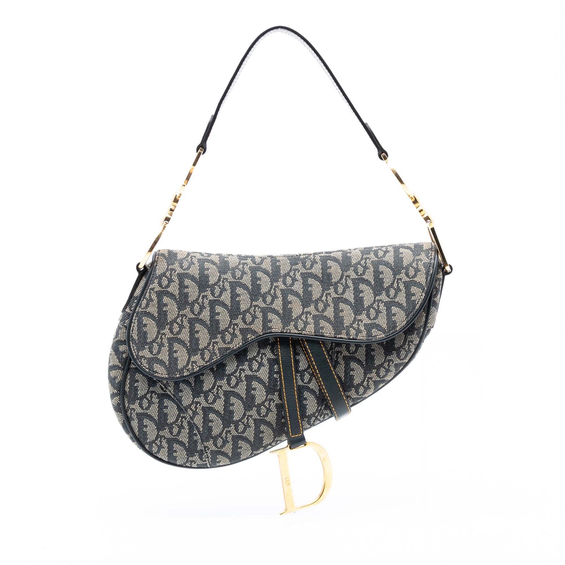 Dior Diorissimo Canvas Saddle Bag