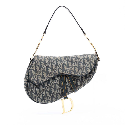 Dior Diorissimo Canvas Saddle Bag