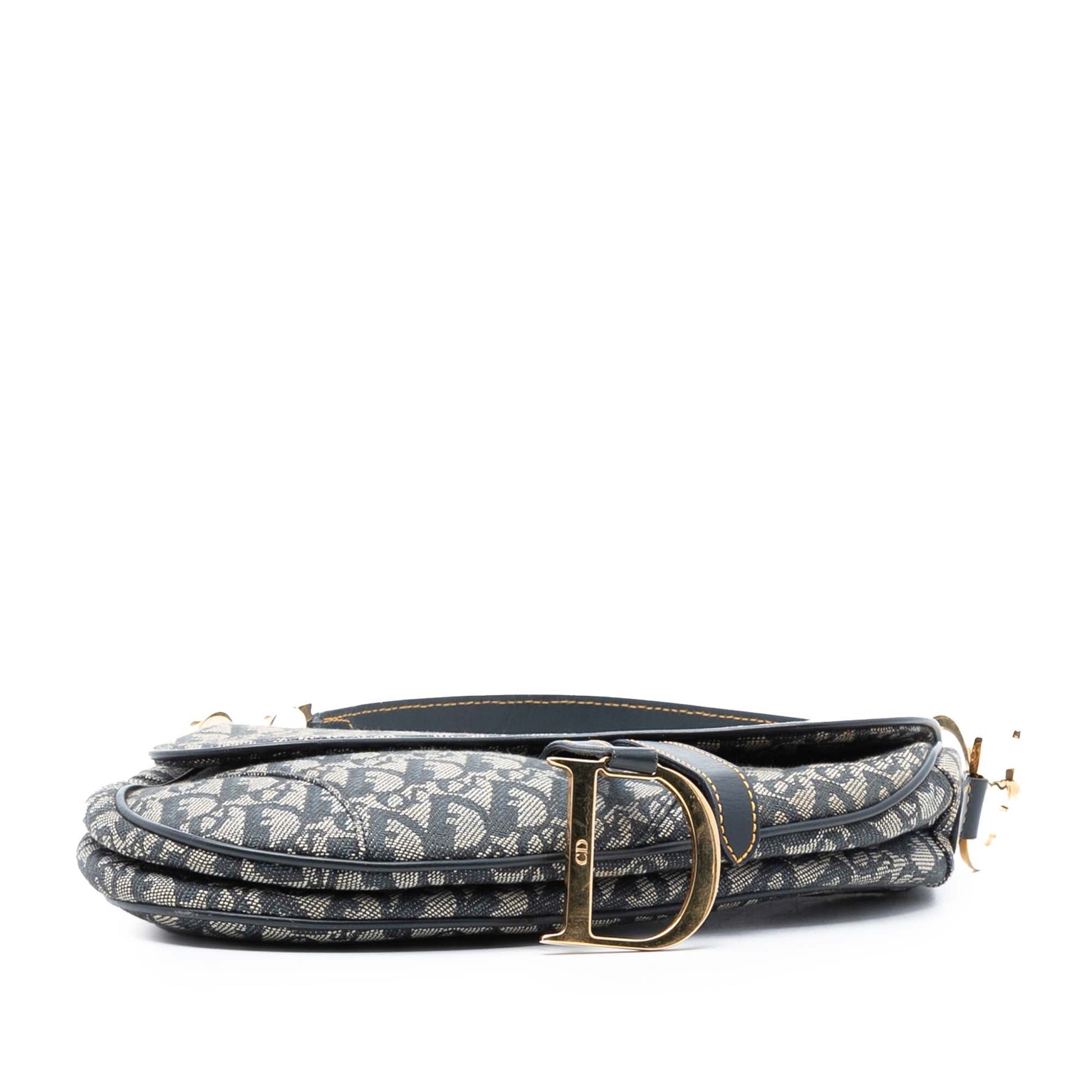 Dior Diorissimo Canvas Saddle Bag
