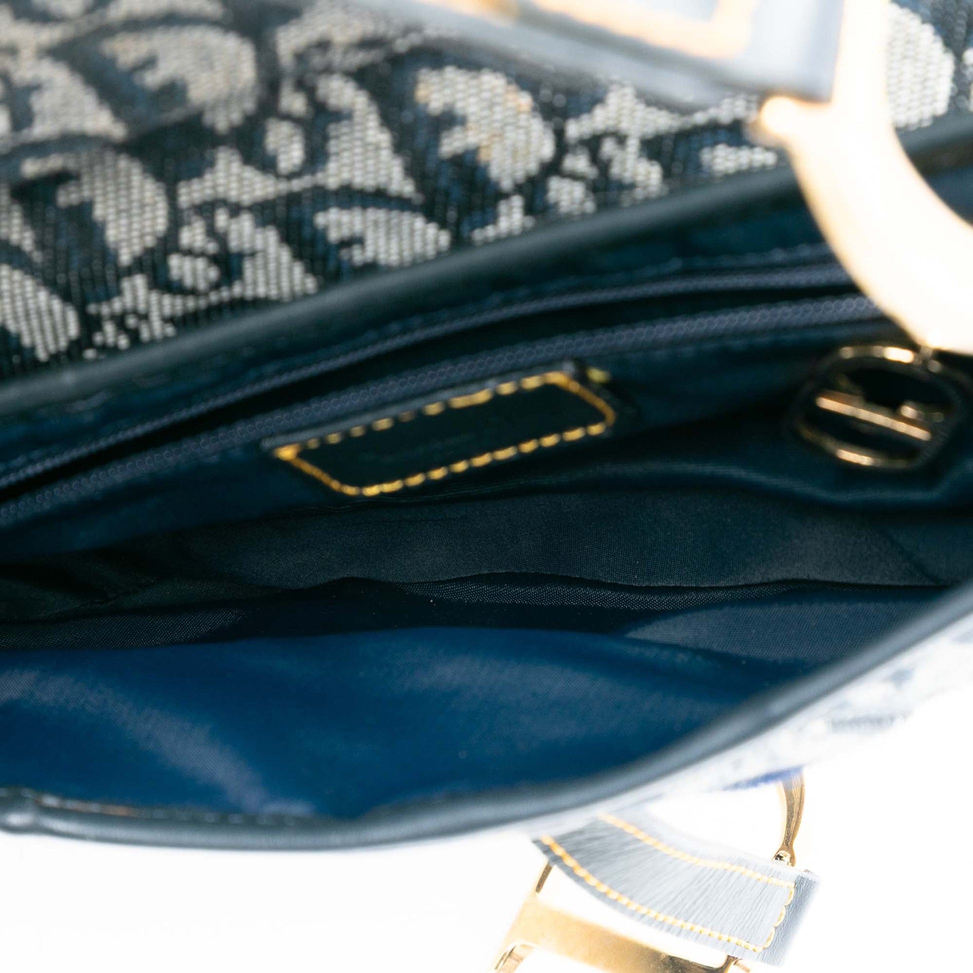 Dior Diorissimo Canvas Saddle Bag
