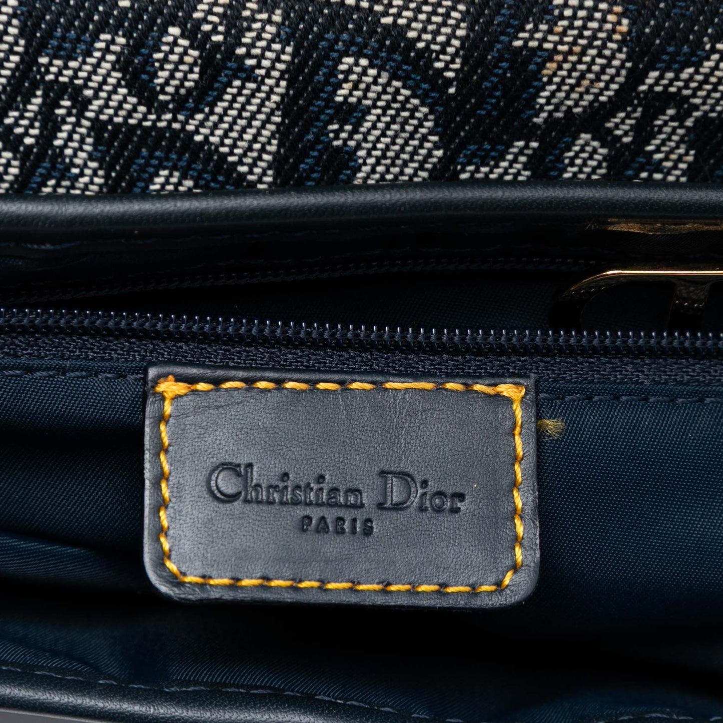 Dior Diorissimo Canvas Saddle Bag