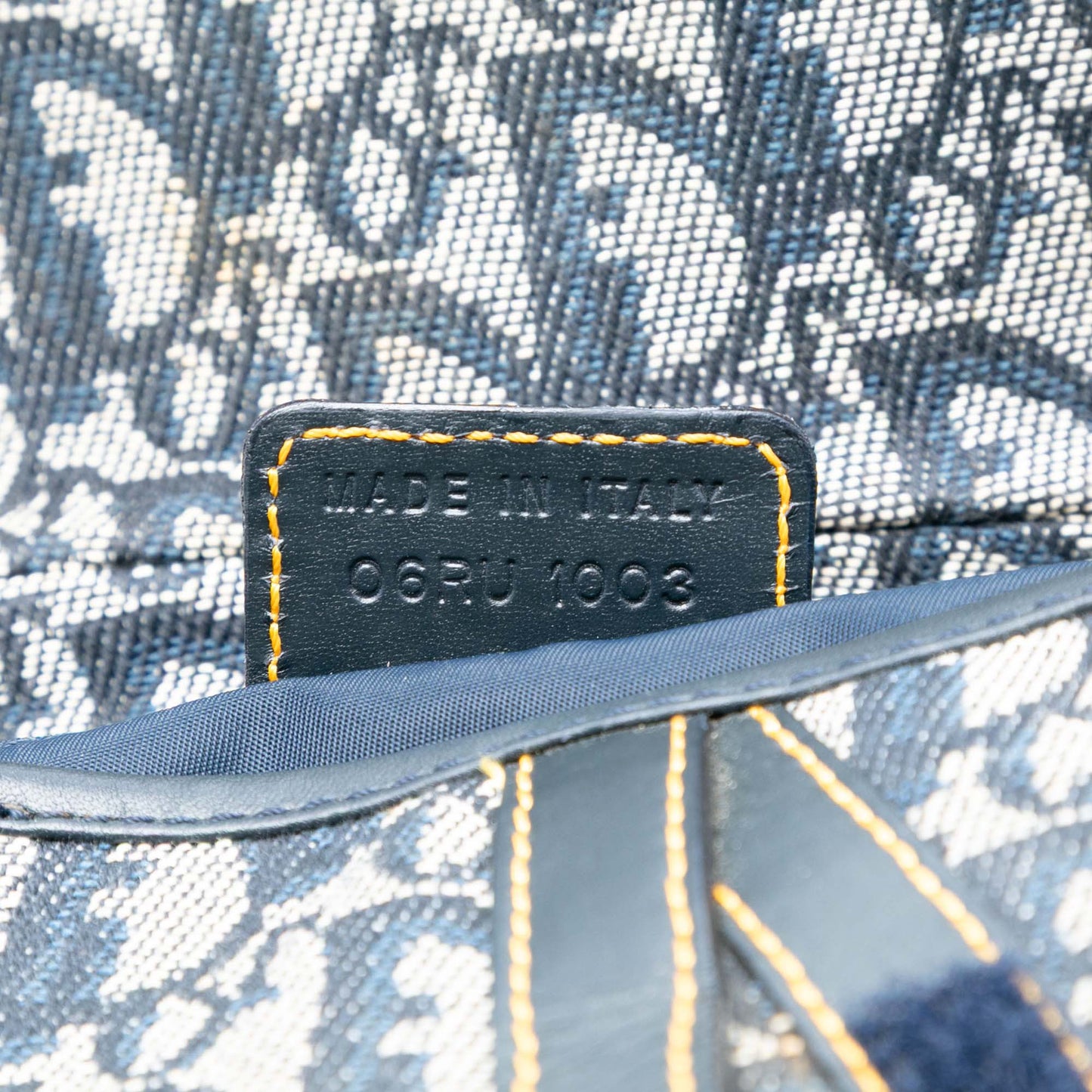 Dior Diorissimo Canvas Saddle Bag
