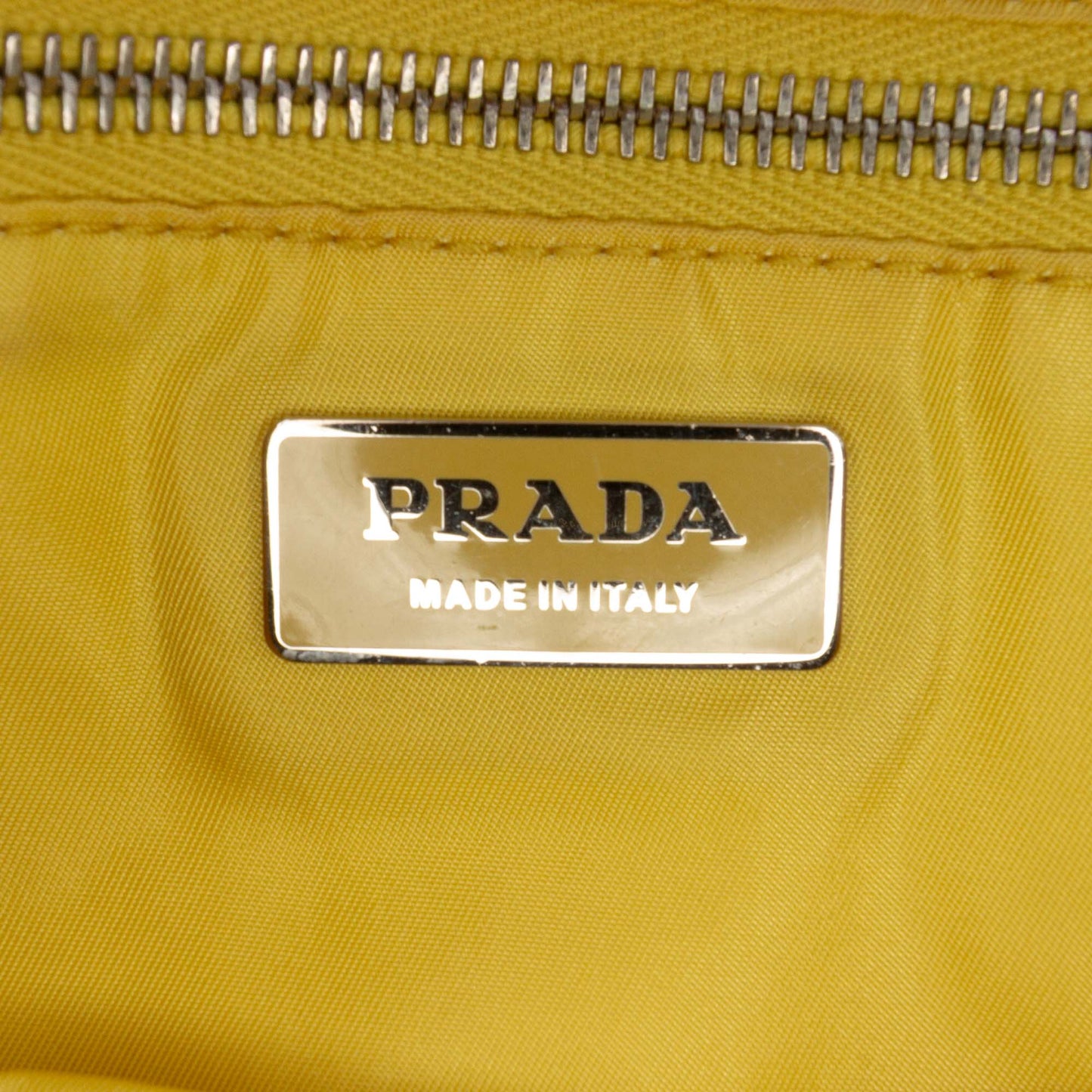 Prada Vitello Trimmed Canvas Canapa Tote