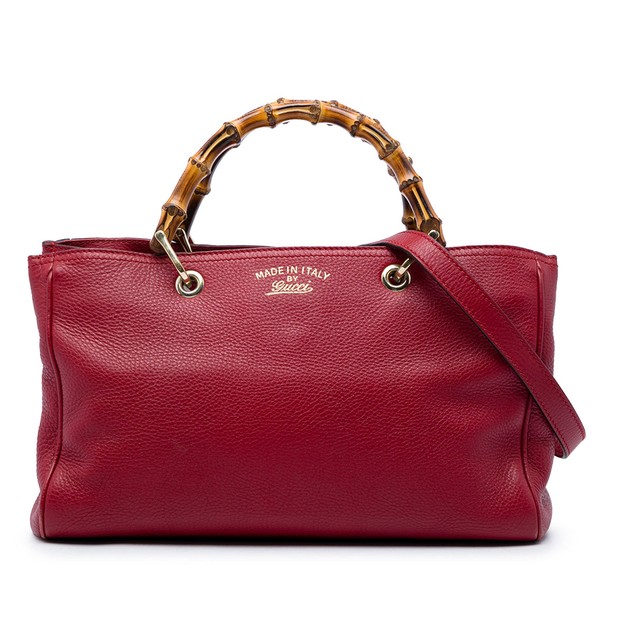 Gucci Medium Calfskin Bamboo Shopper Satchel