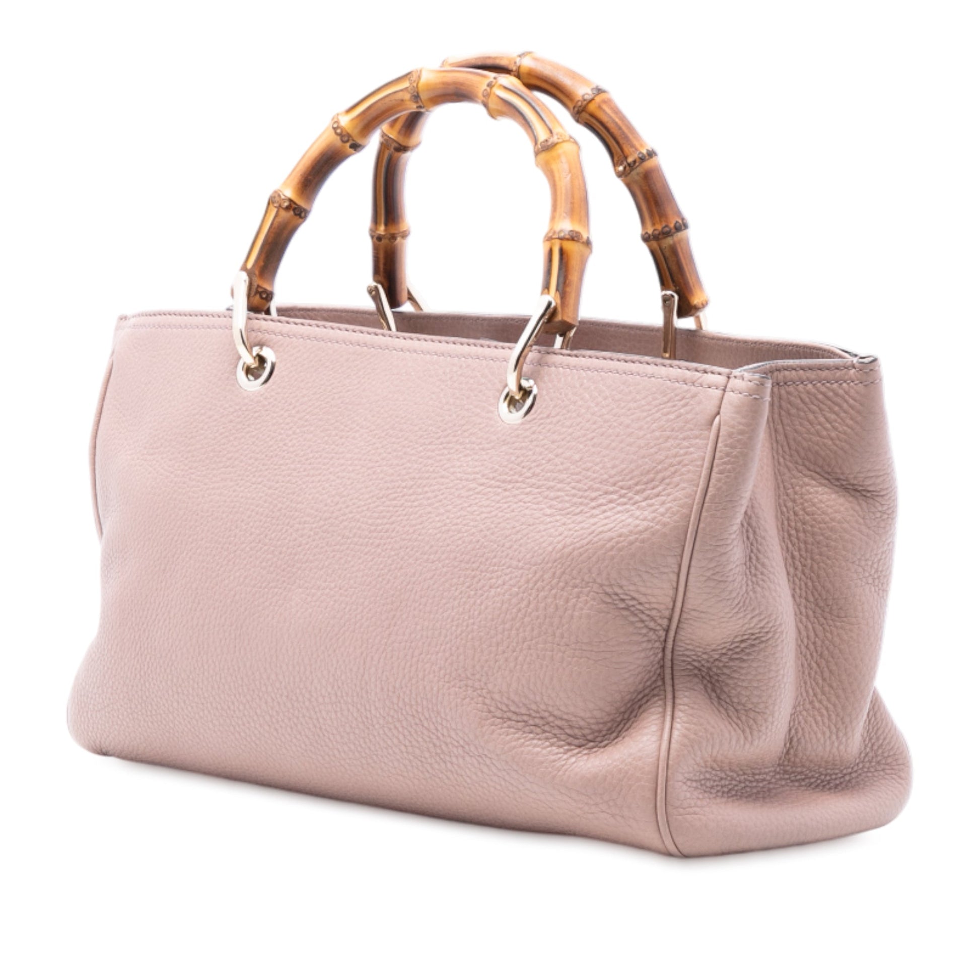 Gucci Medium Calfskin Bamboo Shopper Satchel