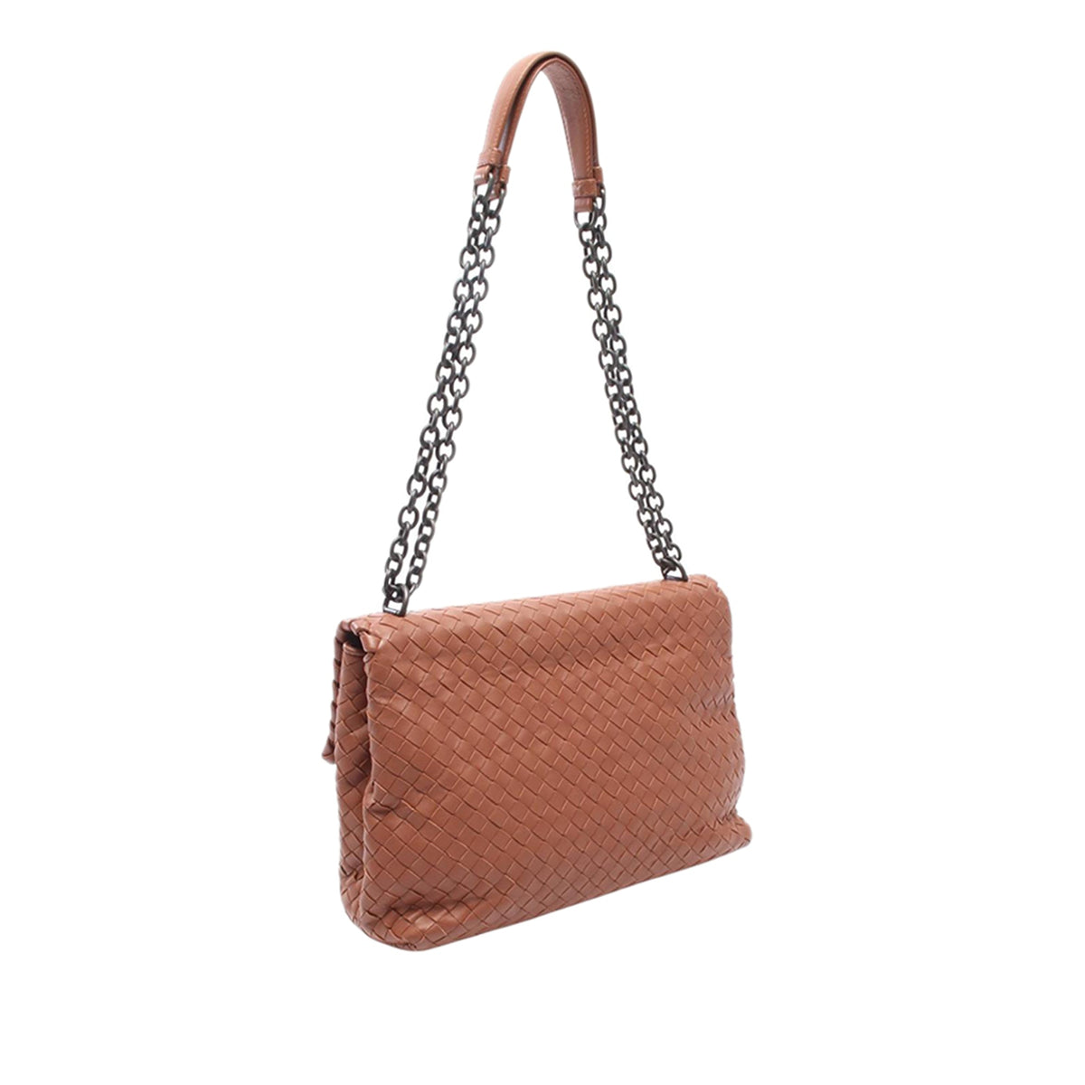 Bottega Veneta Intrecciato Olimpia — Brown