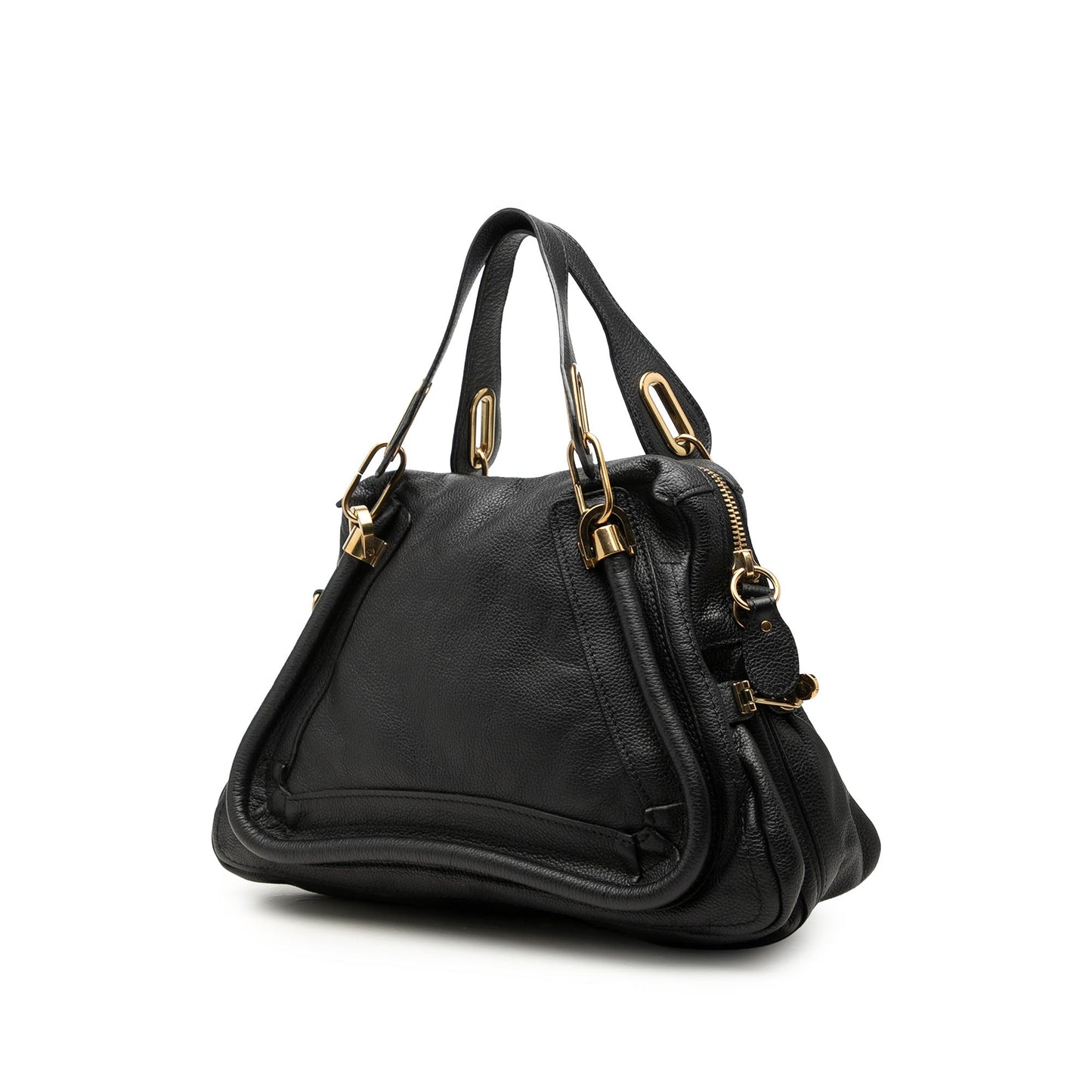 Chloé Medium Pebbled Leather Paraty Satchel