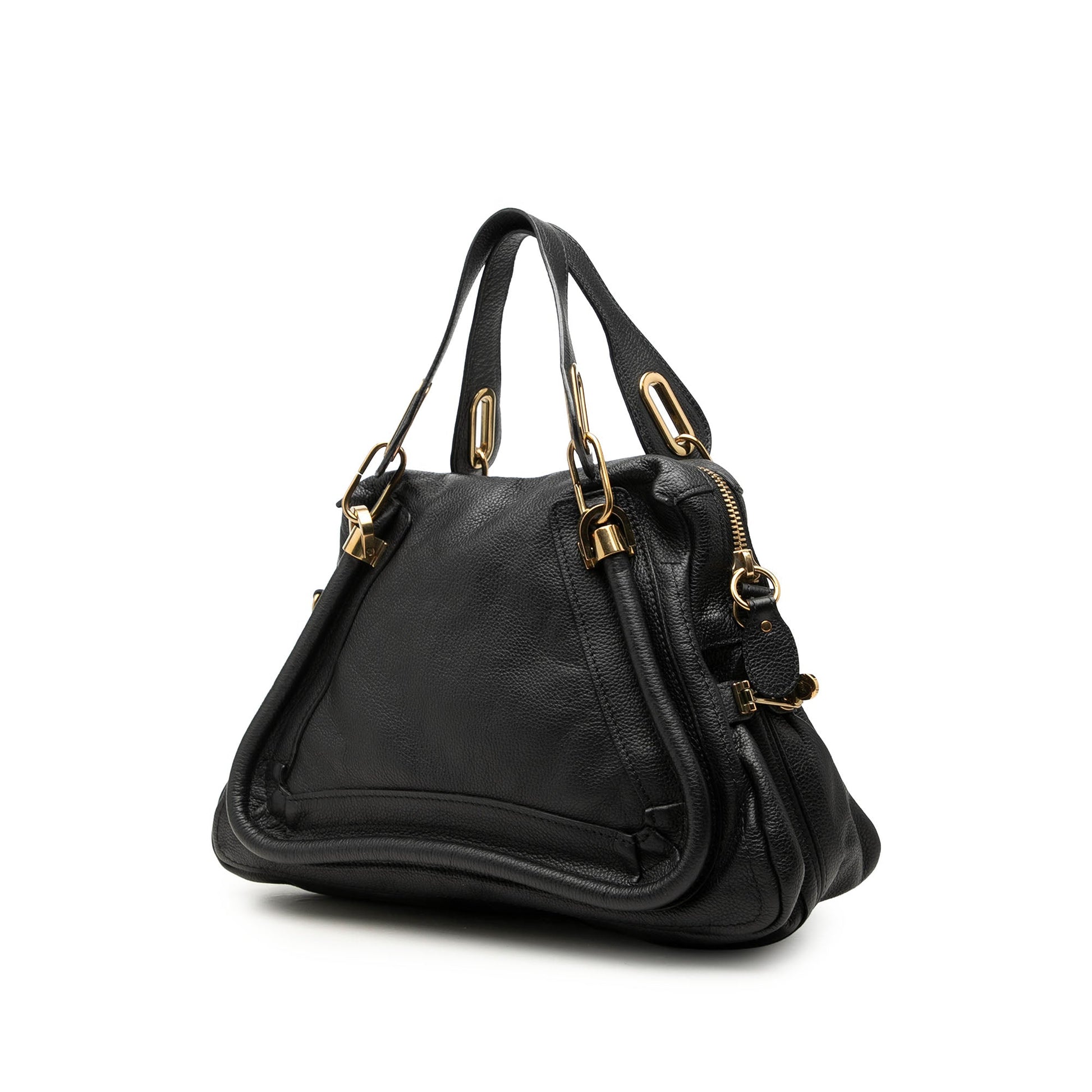 Chloé Medium Pebbled Leather Paraty Satchel