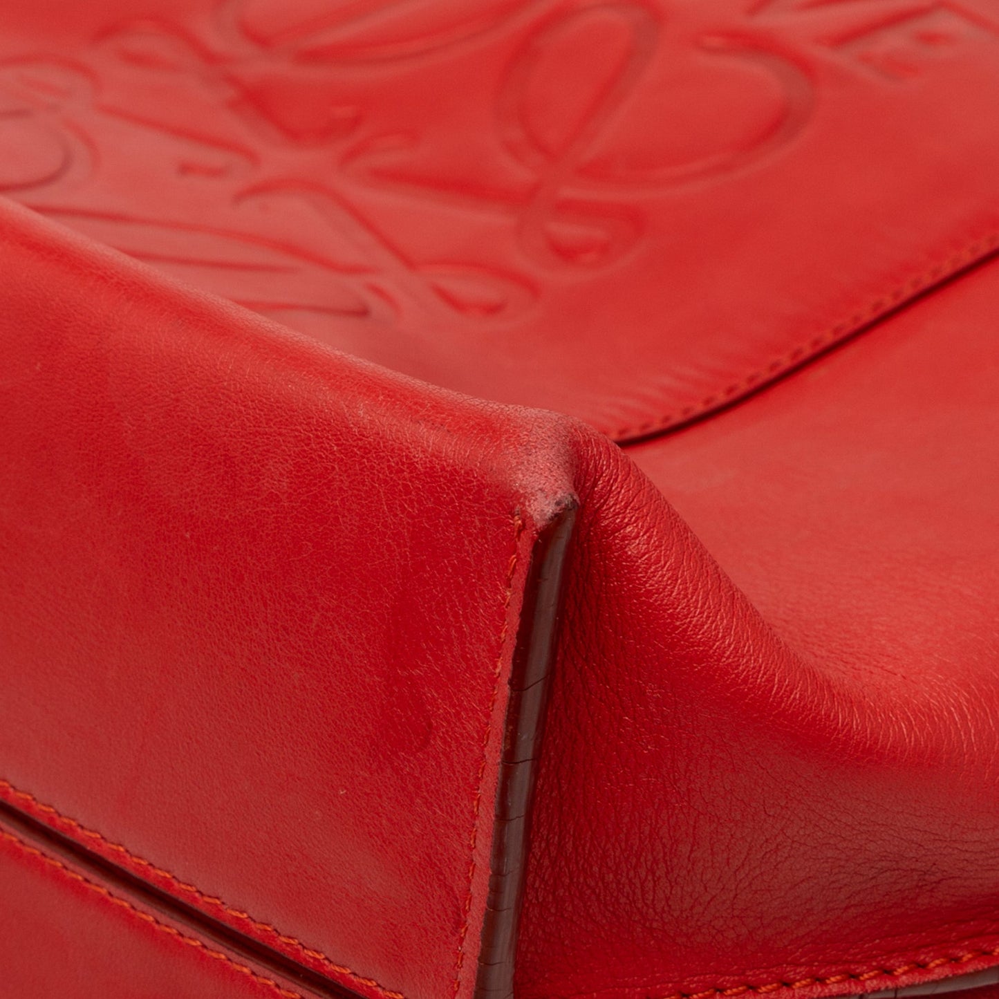 LOEWE Leather Anagram Shopper Tote