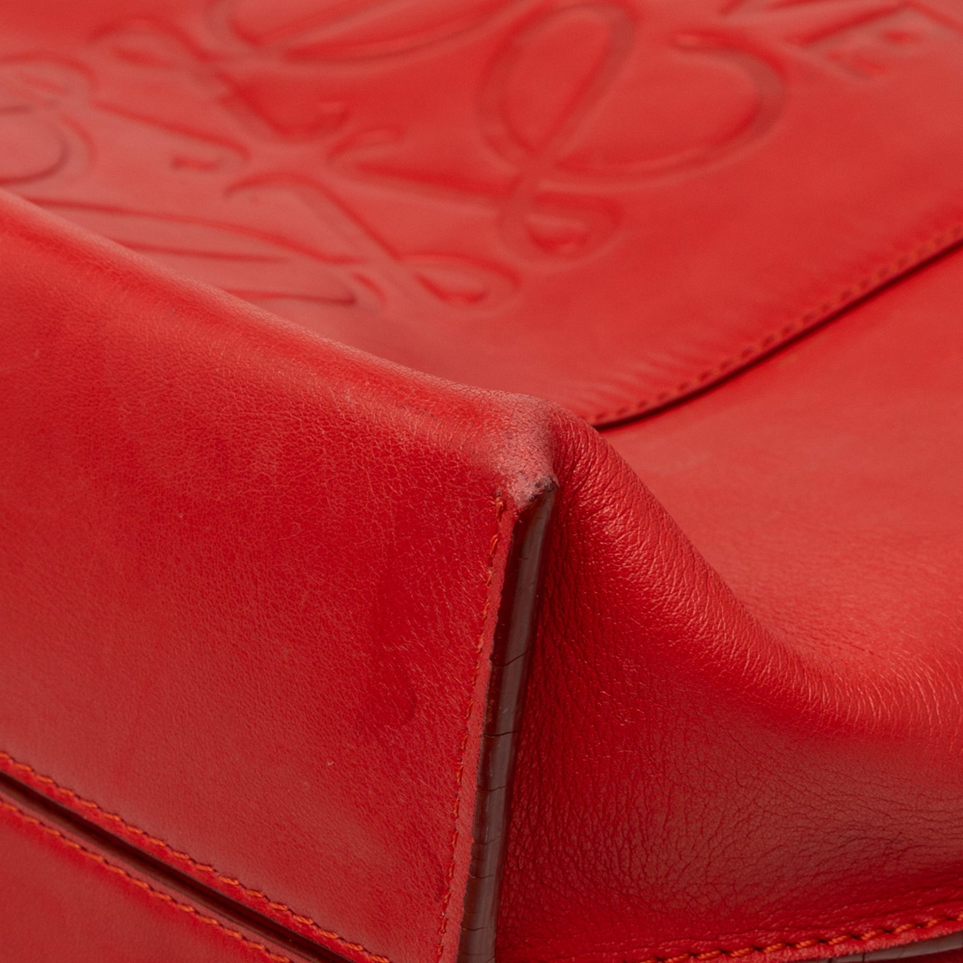 LOEWE Leather Anagram Shopper Tote