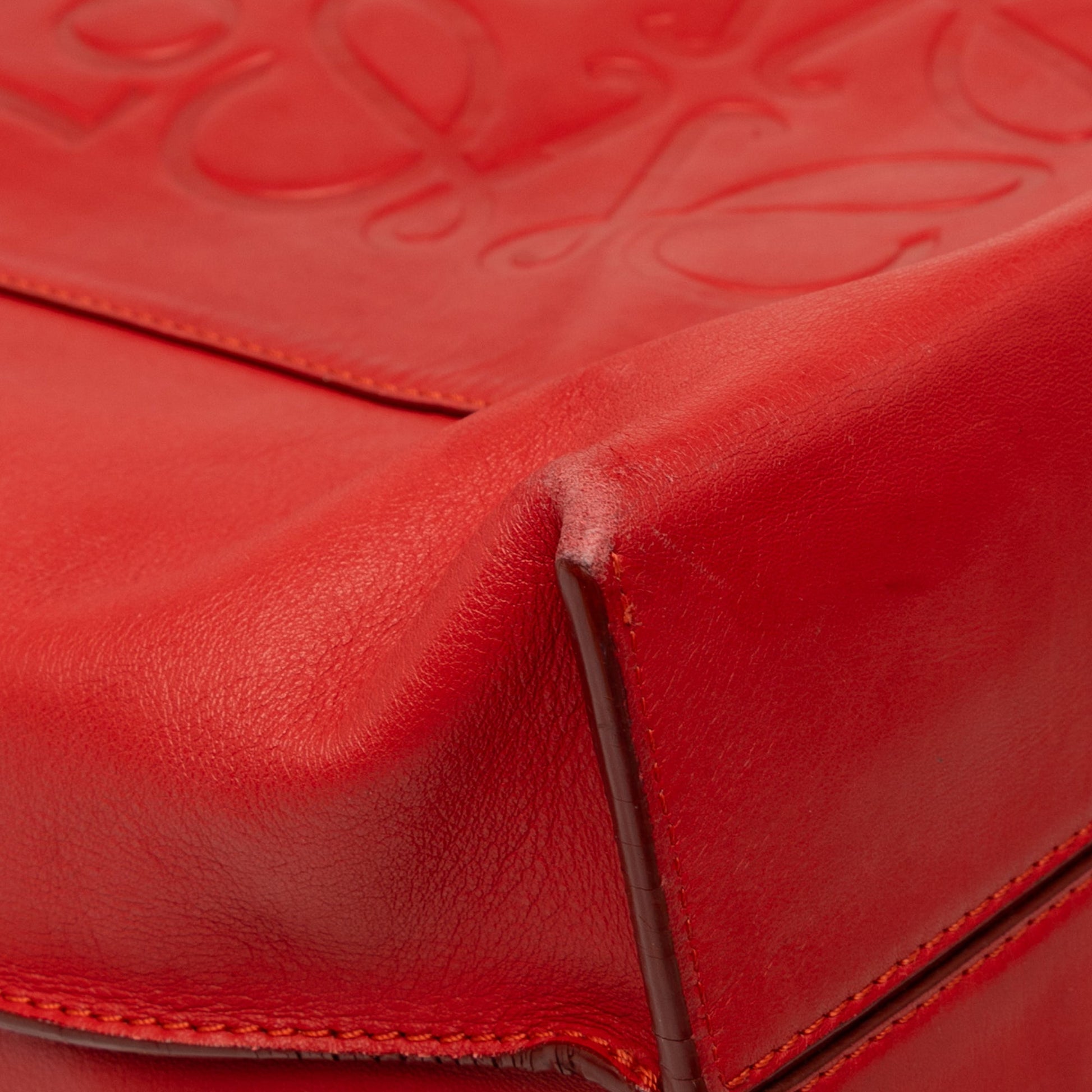 LOEWE Leather Anagram Shopper Tote