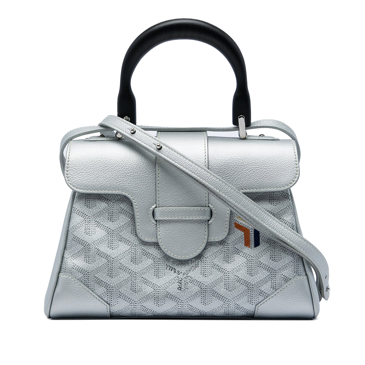 Goyard Mini Goyardine Precious Metals Saigon Souple — Silver