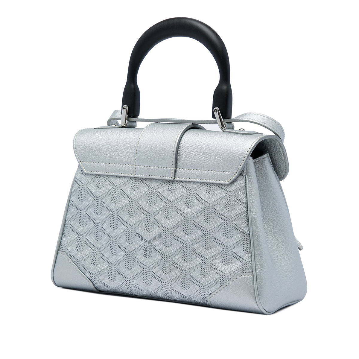 Goyard Mini Goyardine Precious Metals Saigon Souple — Silver