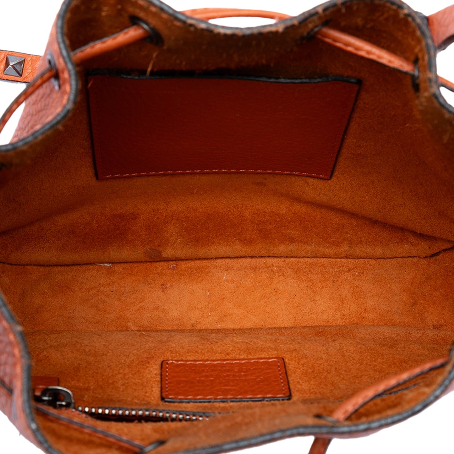 Valentino Grained Calfskin Rockstud Bucket Bag