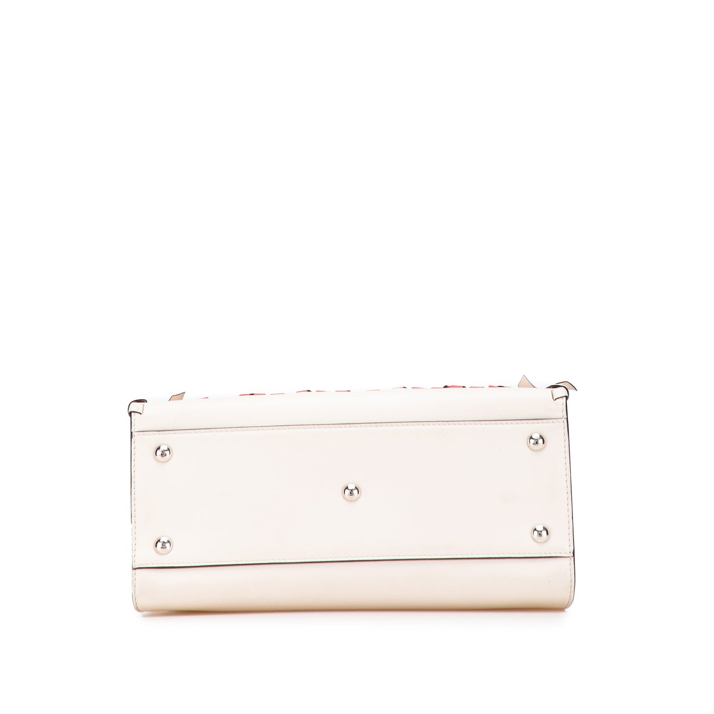 Fendi Small Bicolor Calfskin Whipstitch Runway Satchel