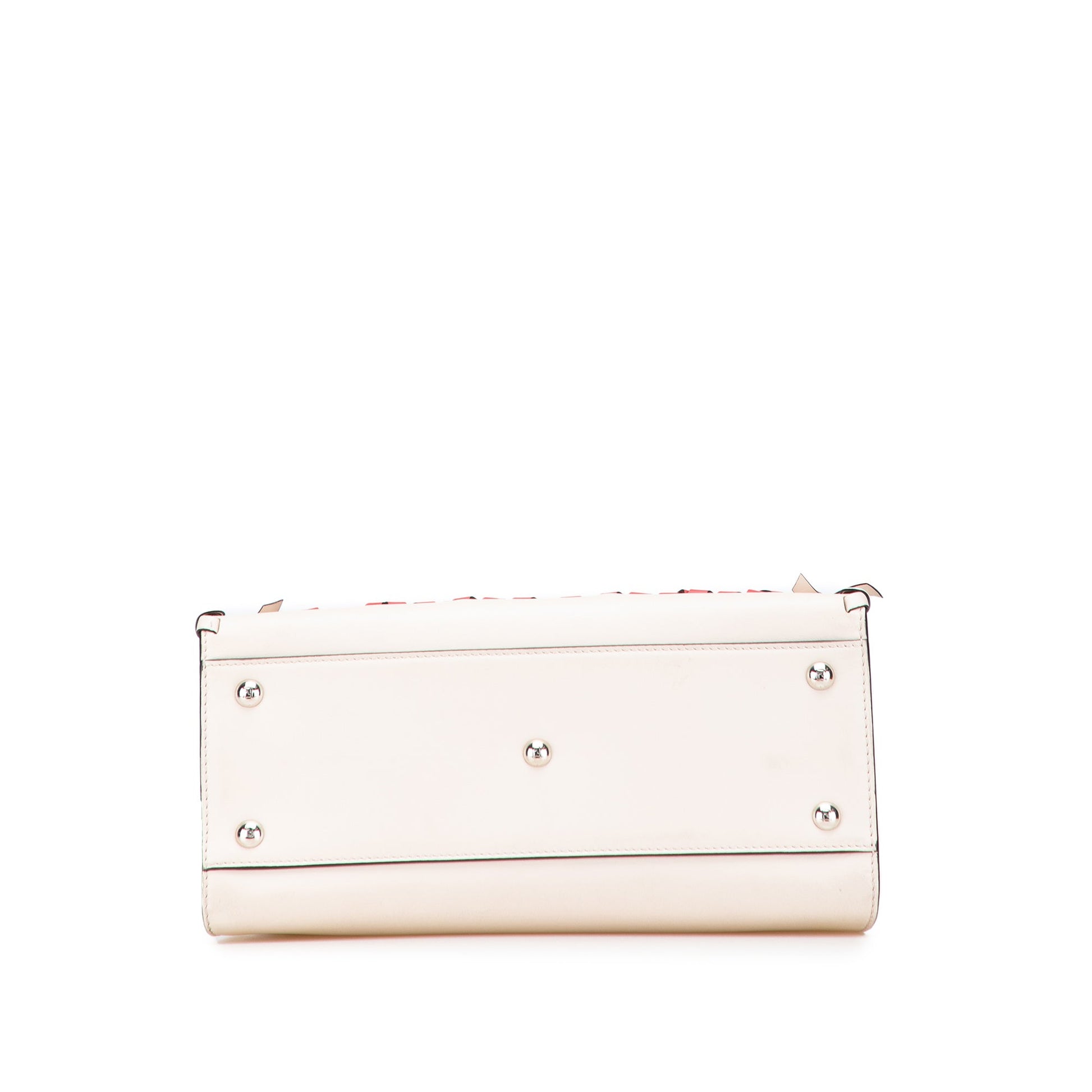 Fendi Small Bicolor Calfskin Whipstitch Runway Satchel