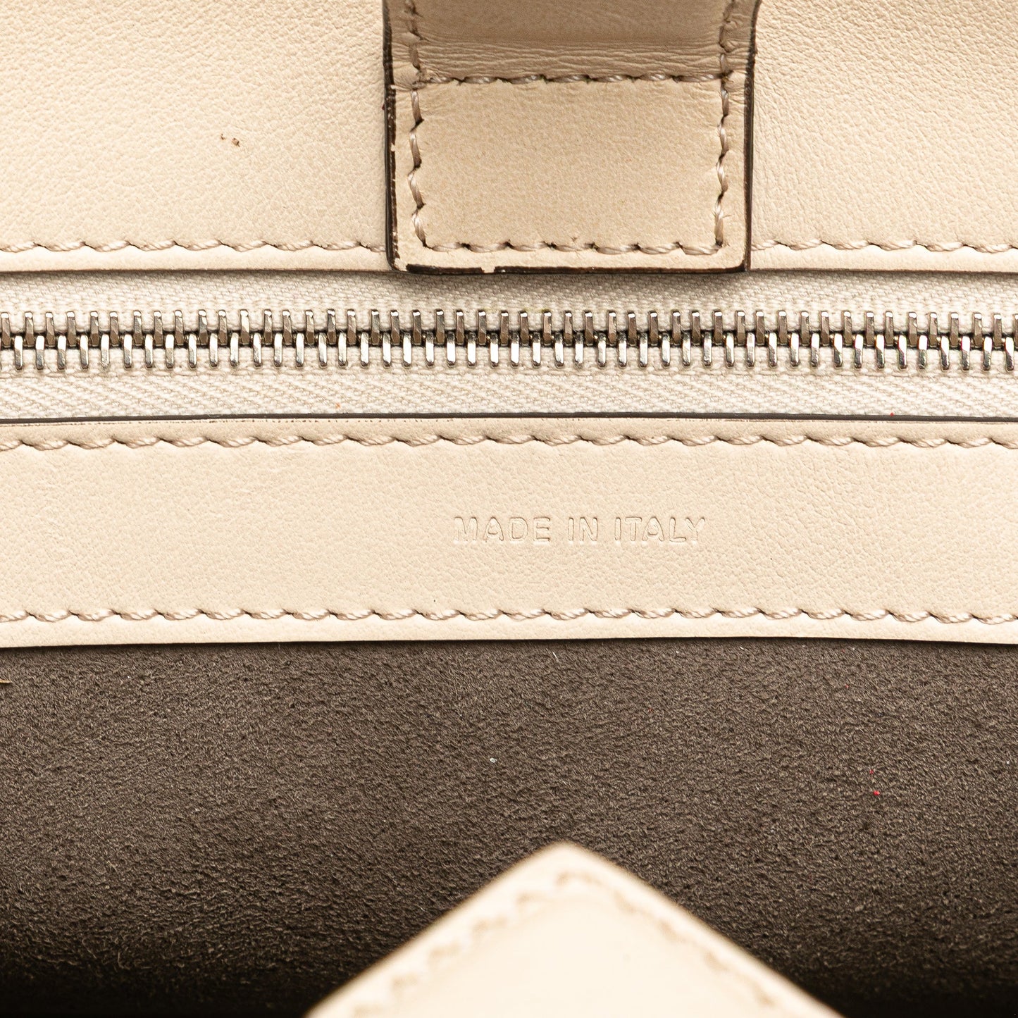 Fendi Small Bicolor Calfskin Whipstitch Runway Satchel
