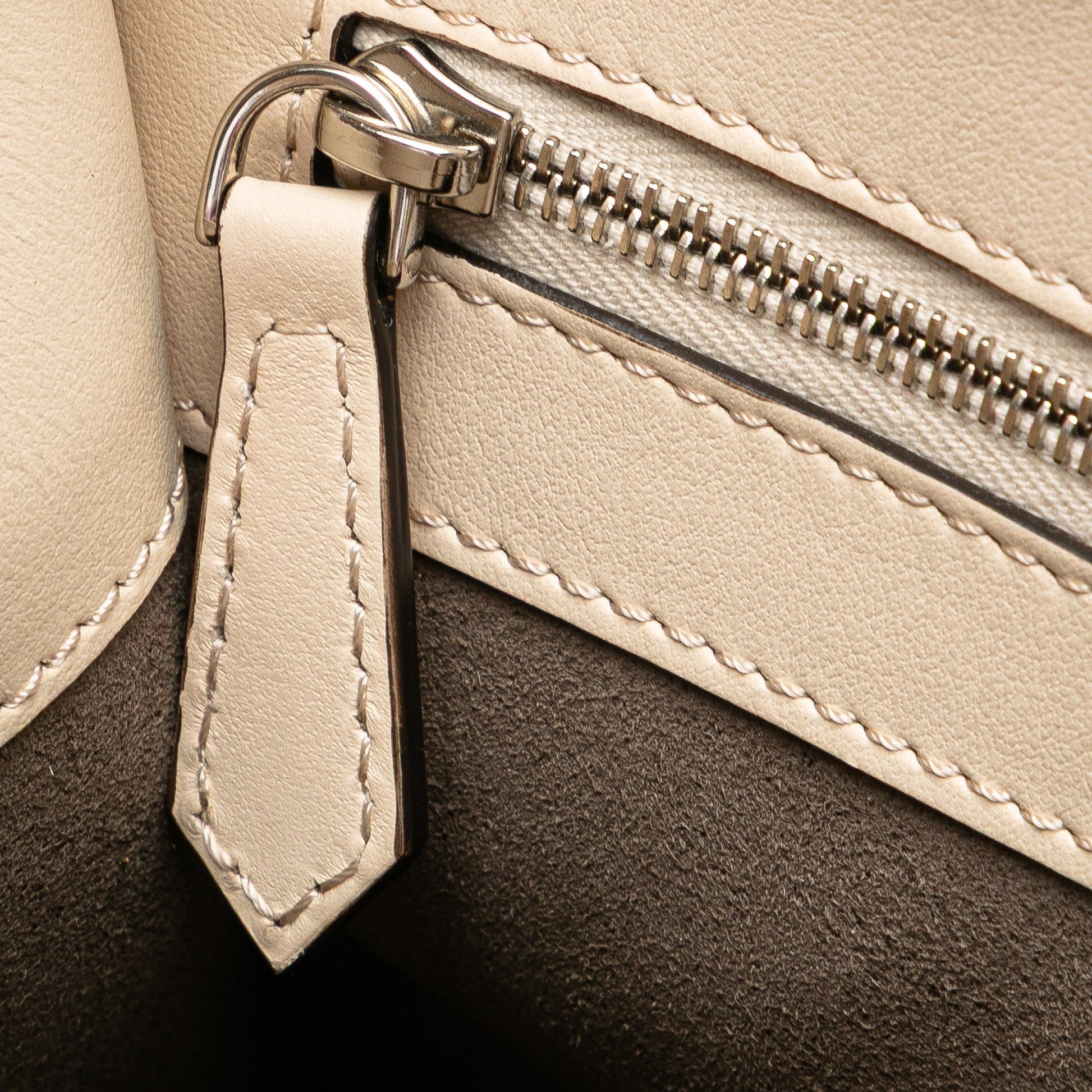 Fendi Small Bicolor Calfskin Whipstitch Runway Satchel