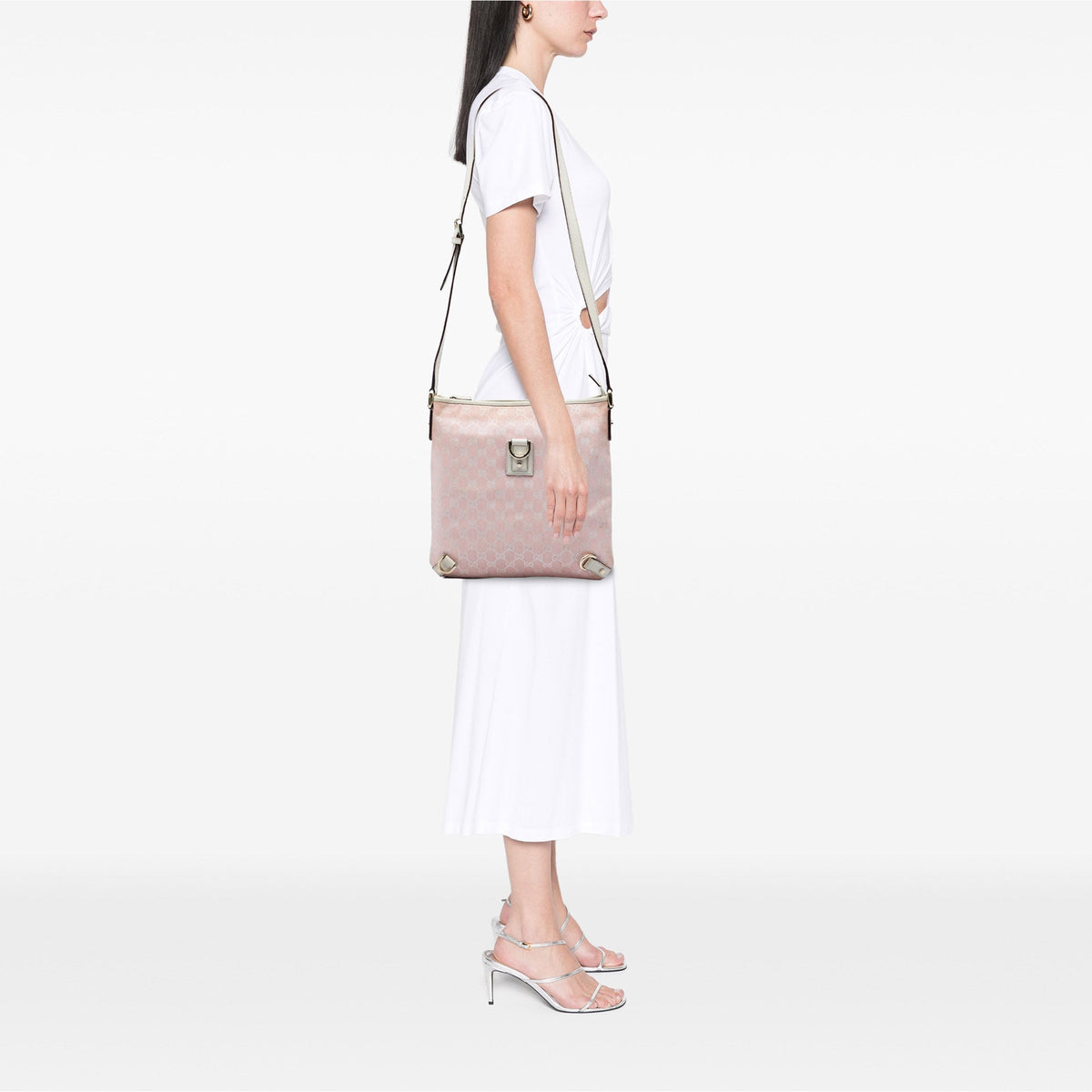 Gucci GG Canvas Abbey D Ring Crossbody — Pink