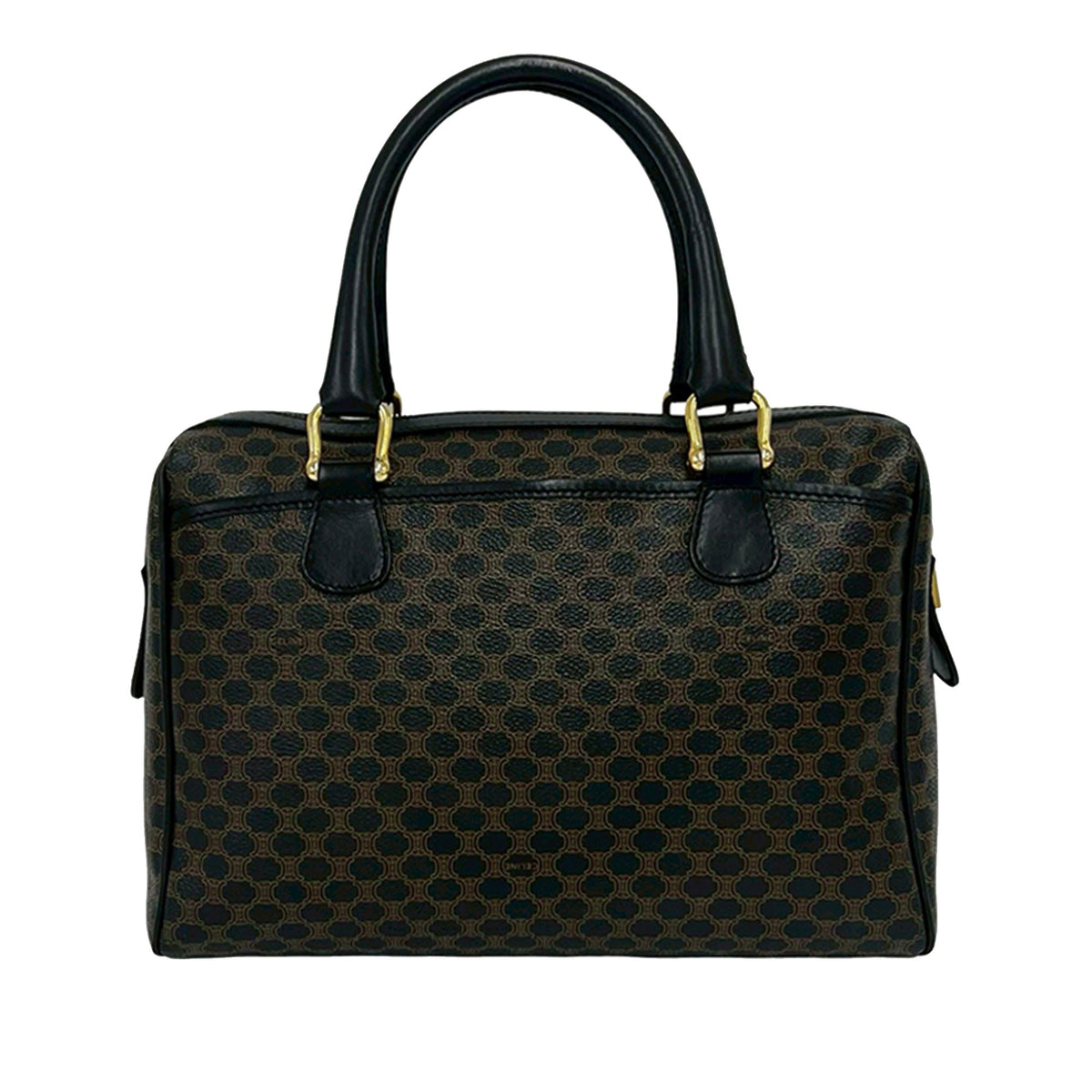 Celine Macadam Coated Canvas Boston Bag