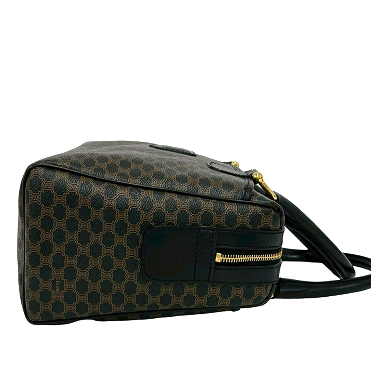 Celine Macadam Coated Canvas Boston Bag
