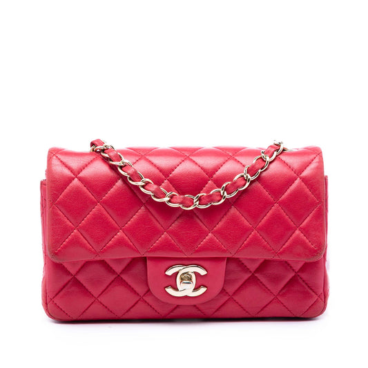 Chanel Mini Rectangular Classic Lambskin Single Flap