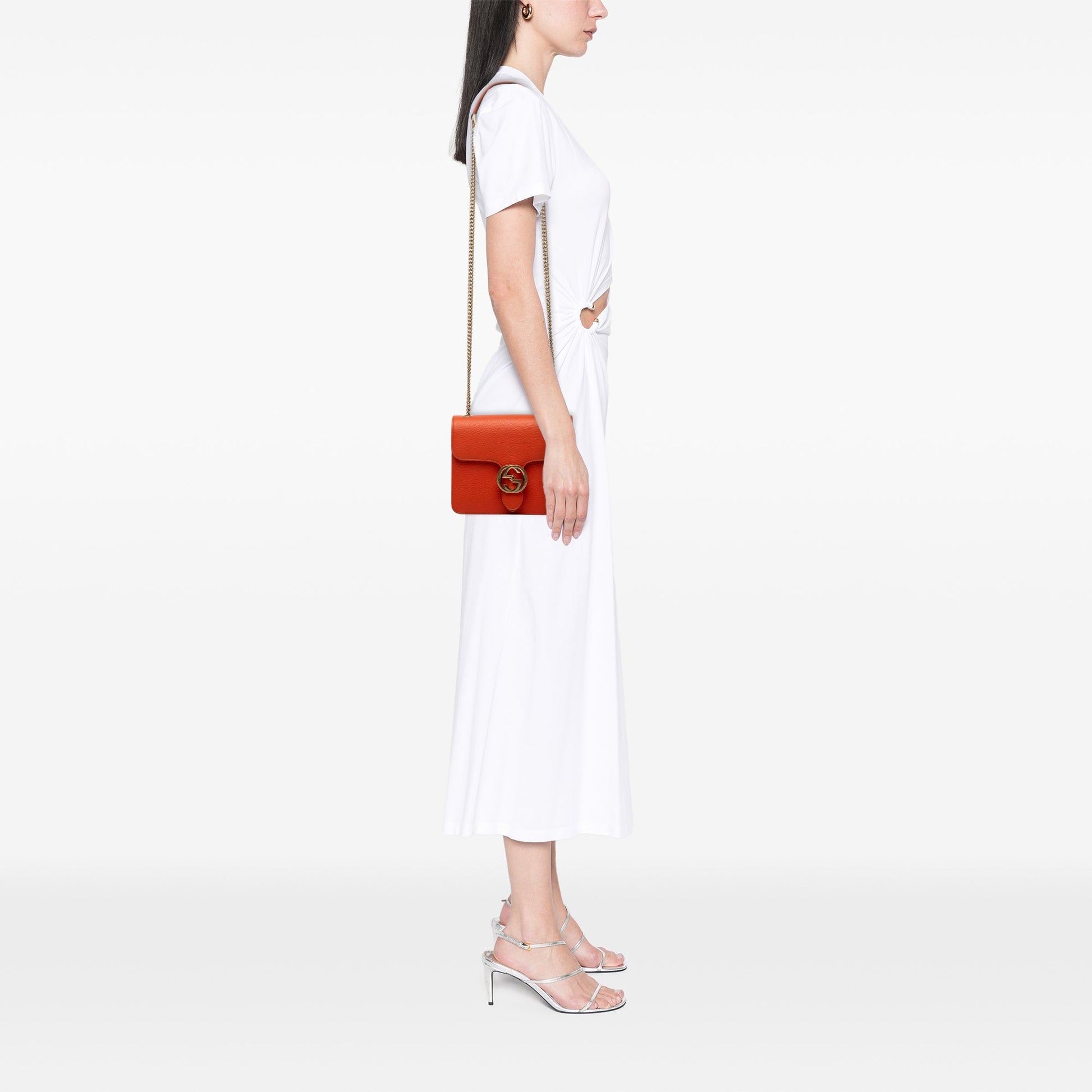 Gucci Small Dollar Calfskin Interlocking G Crossbody