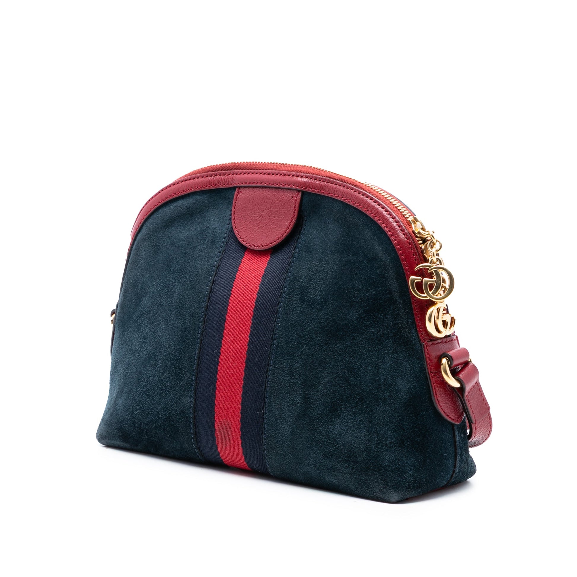 Gucci Small Suede Web Ophidia Dome Crossbody
