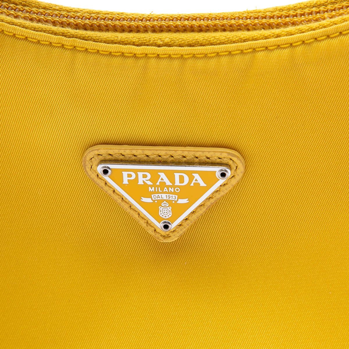 Prada Mini Tessuto Re Edition 2000 Shoulder Bag — Yellow