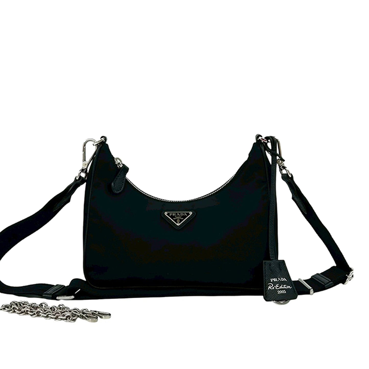 Prada Saffiano Trimmed Re Nylon Re Edition 2005 Satchel