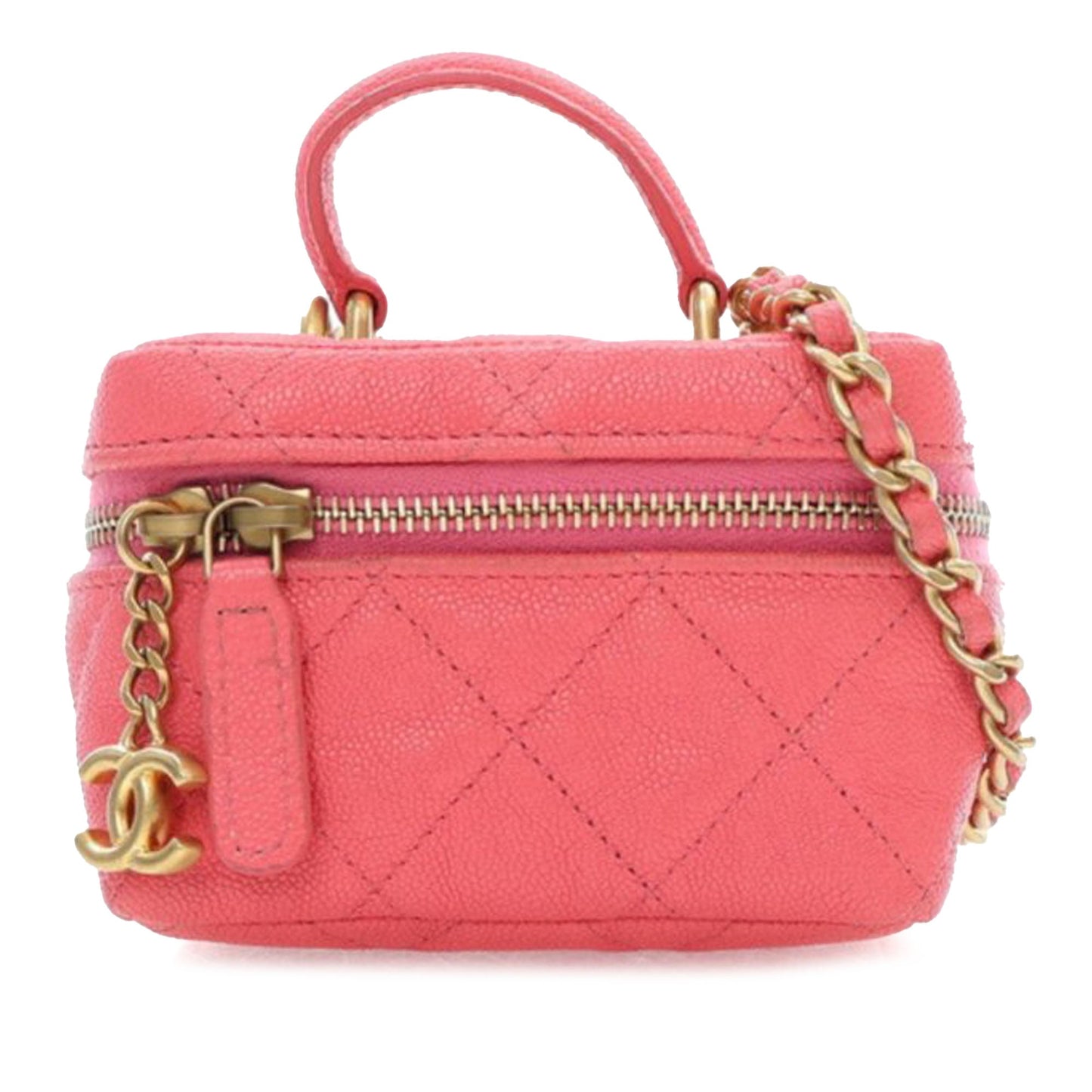 Chanel Mini CC Caviar Top Handle Vanity Case