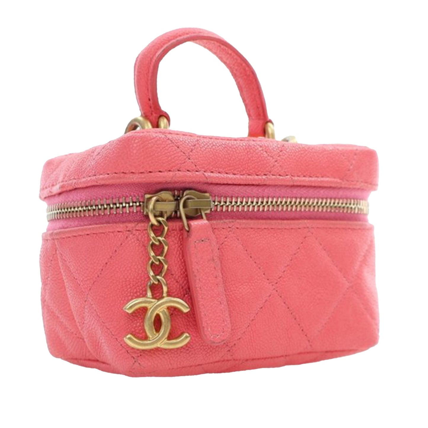 Chanel Mini CC Caviar Top Handle Vanity Case