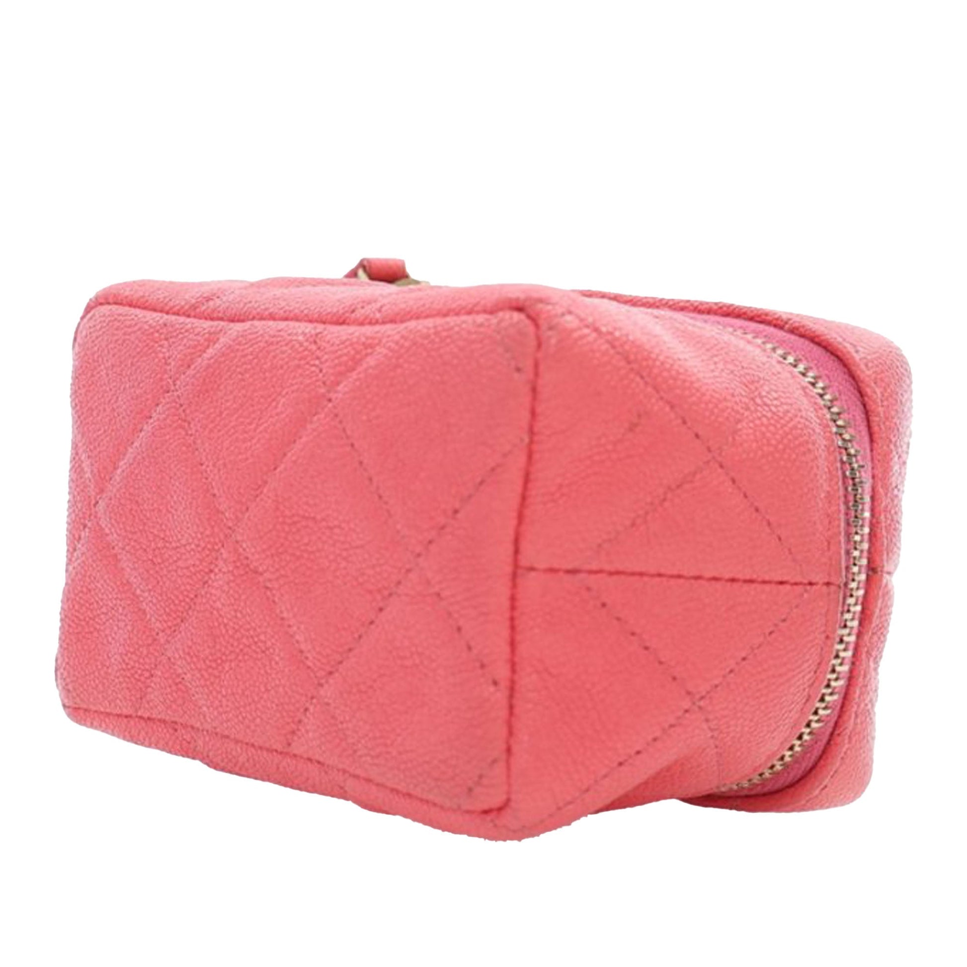 Chanel Mini CC Caviar Top Handle Vanity Case