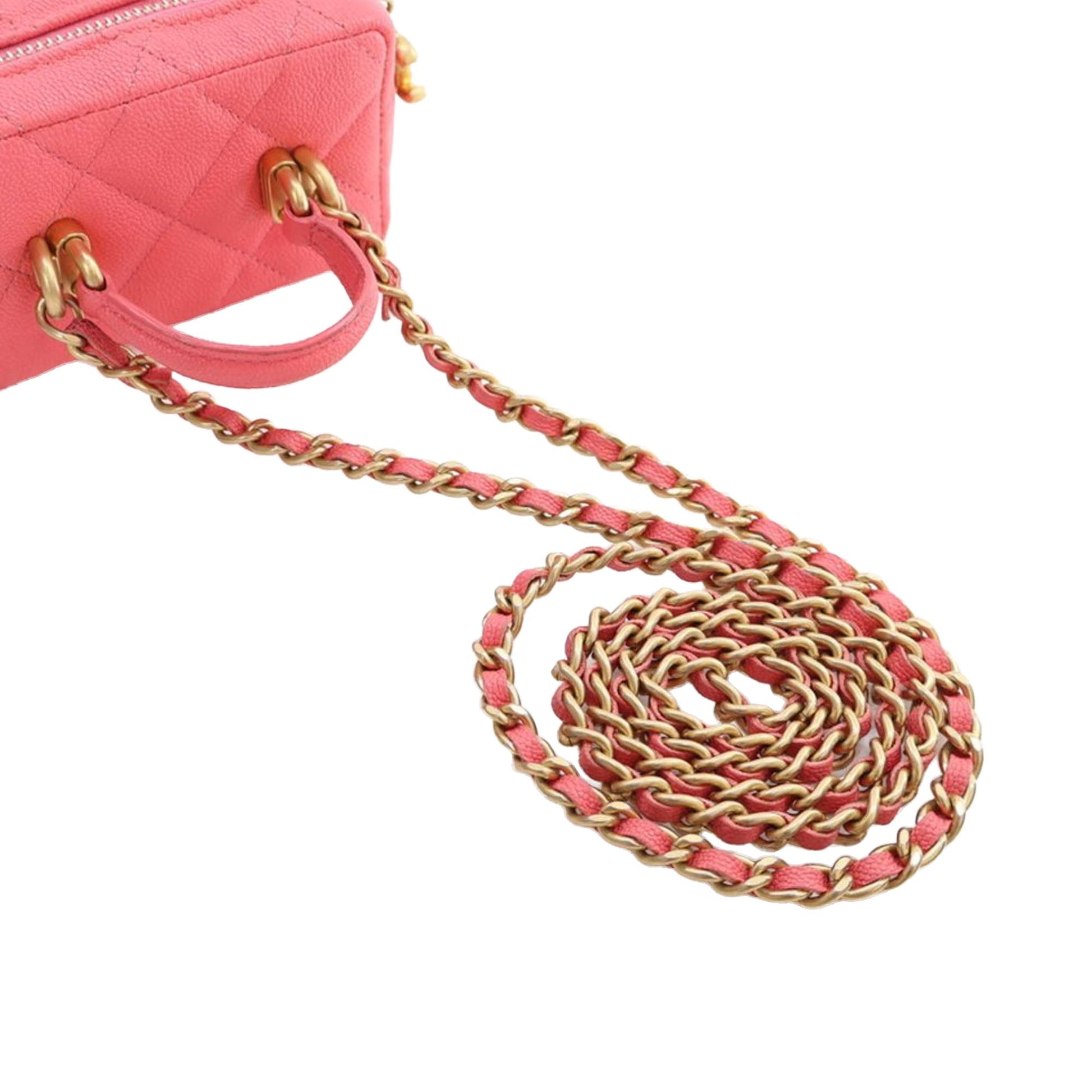 Chanel Mini CC Caviar Top Handle Vanity Case