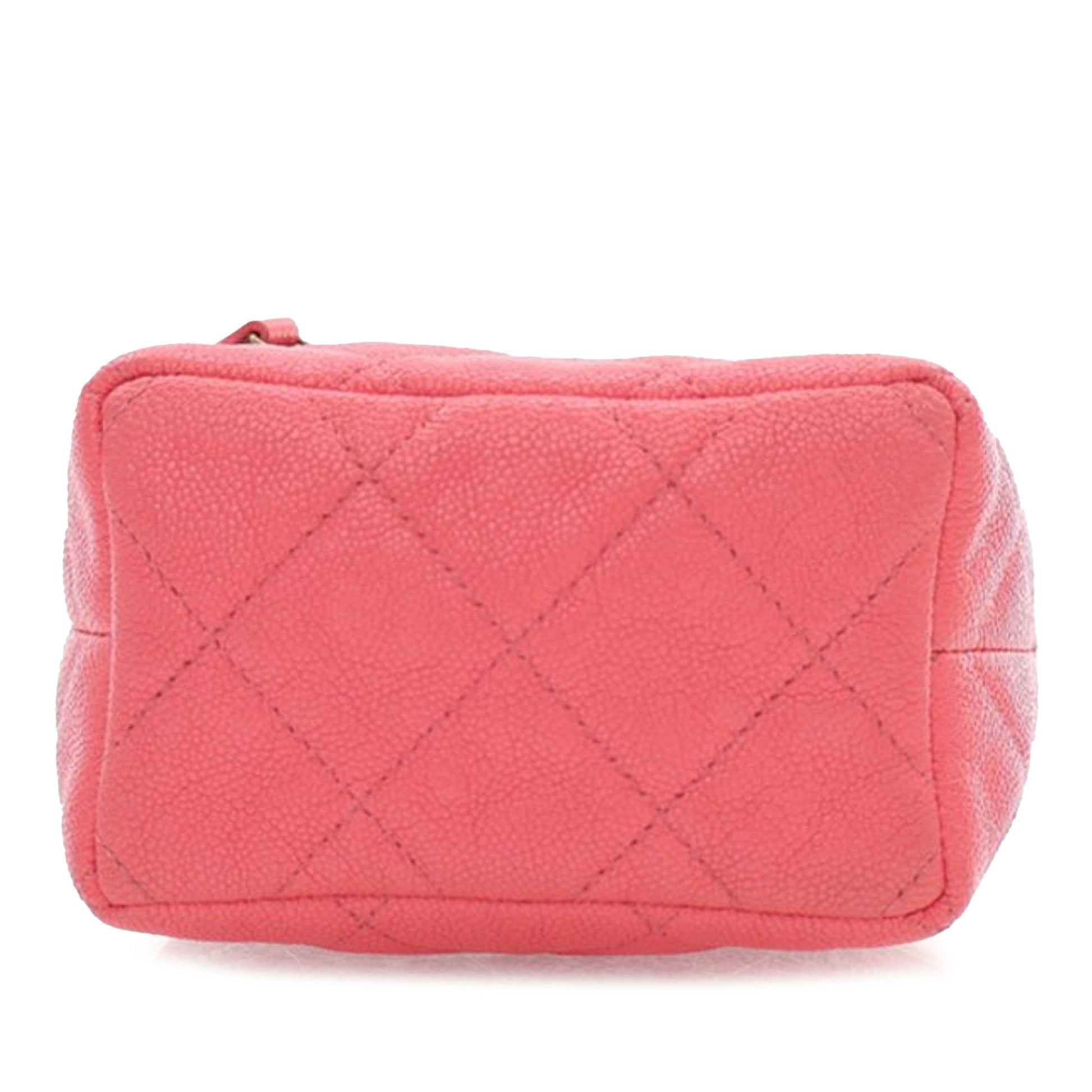 Chanel Mini CC Caviar Top Handle Vanity Case