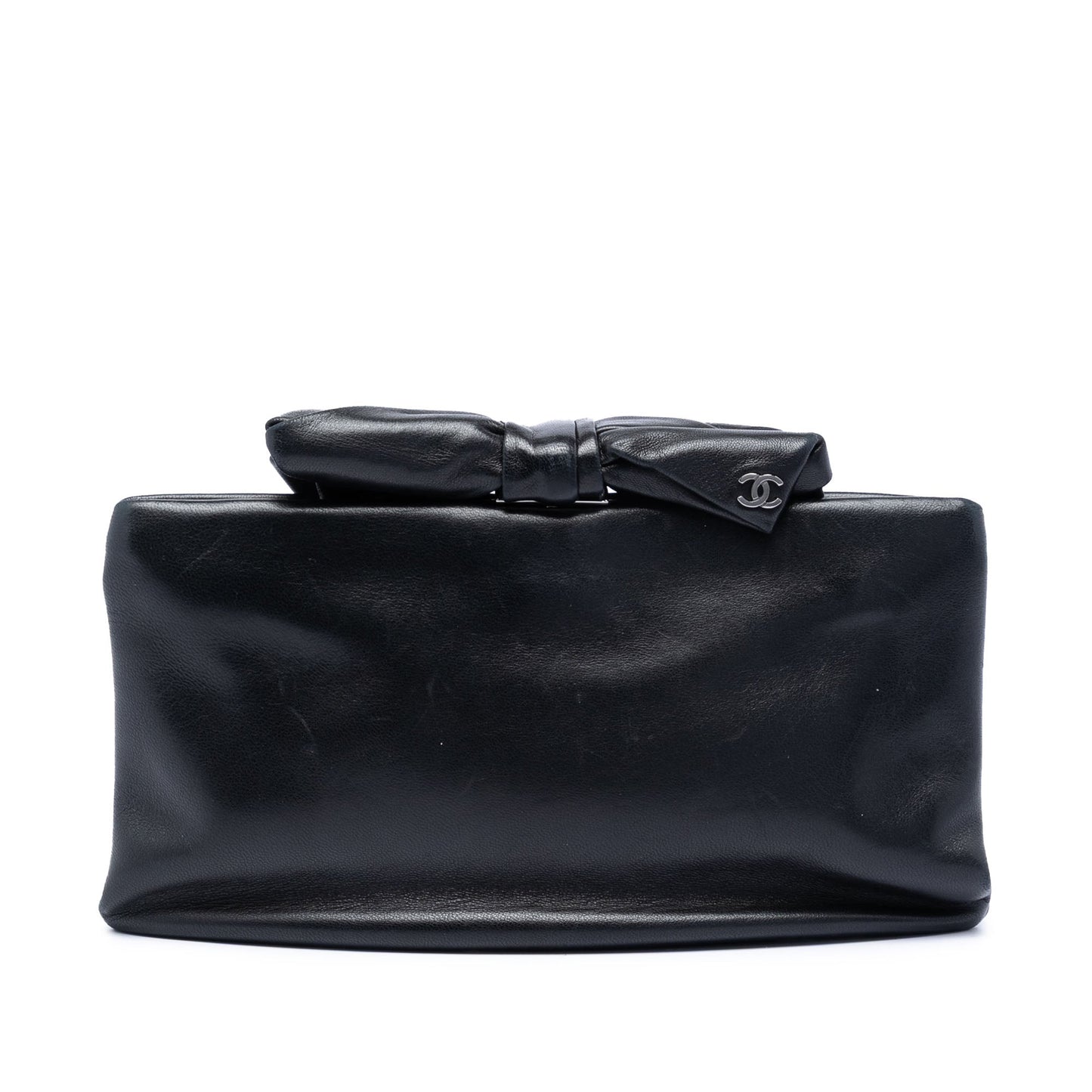 Chanel CC Lambskin Bow Clutch