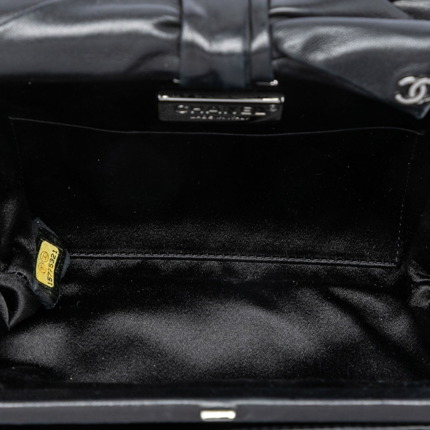 Chanel CC Lambskin Bow Clutch