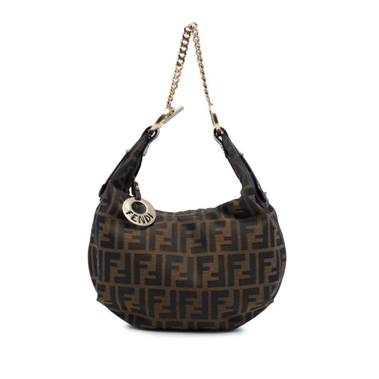 Fendi Zucca Canvas Chef Chain Hobo