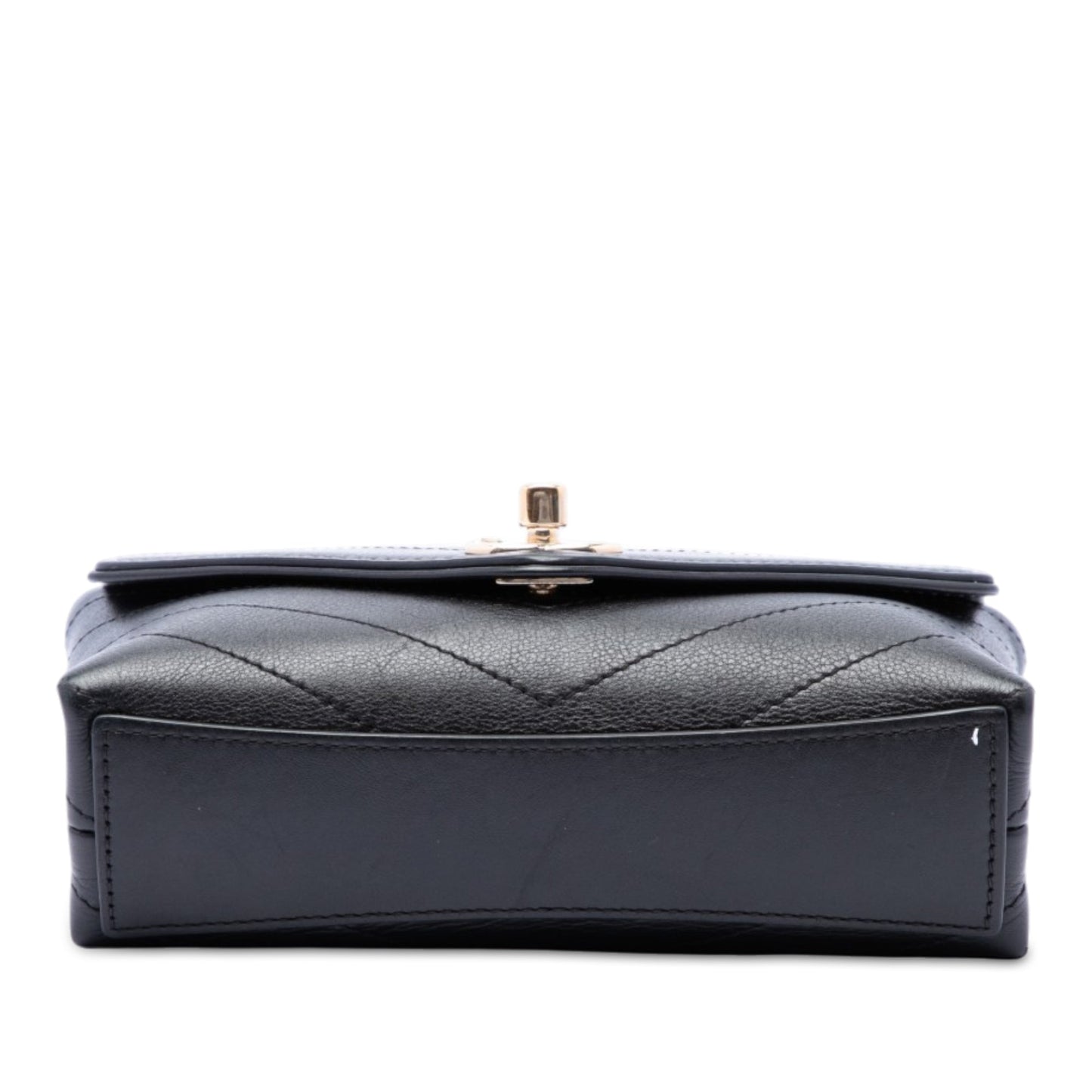 Chanel Chevron Calfskin Stitched Coco Belt Bag