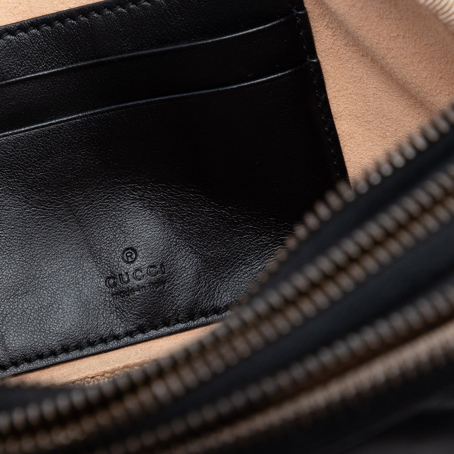 Mini GG Marmont Matelasse Leather Triple Zip Crossbody