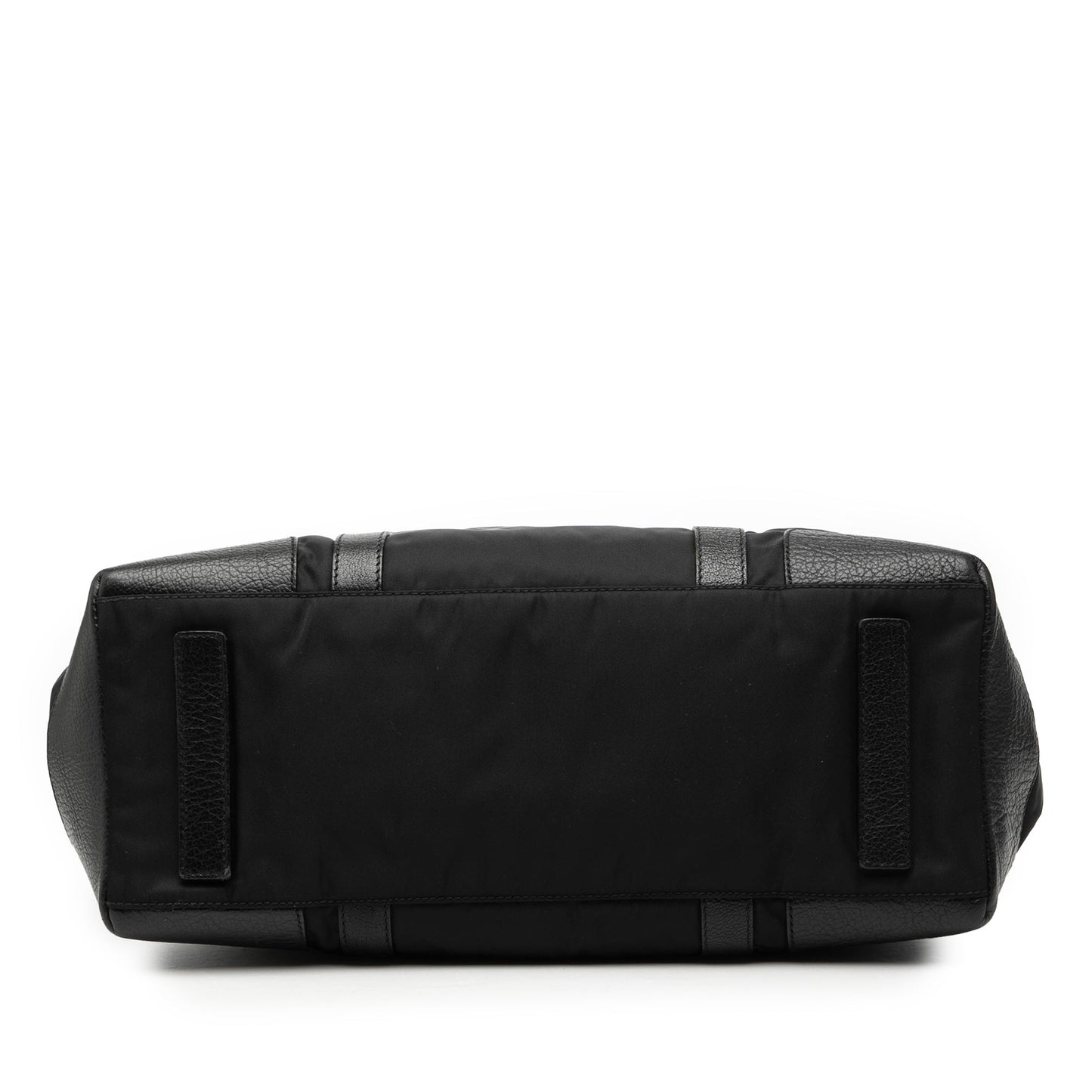 Prada Leather Trimmed Tessuto Tote