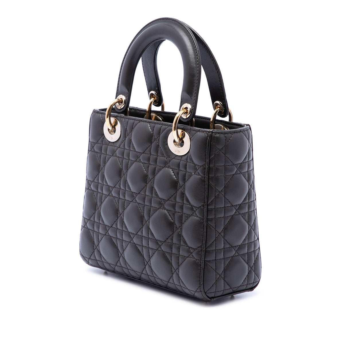 Dior Small Lambskin Cannage My ABCDior Lady Dior — Black