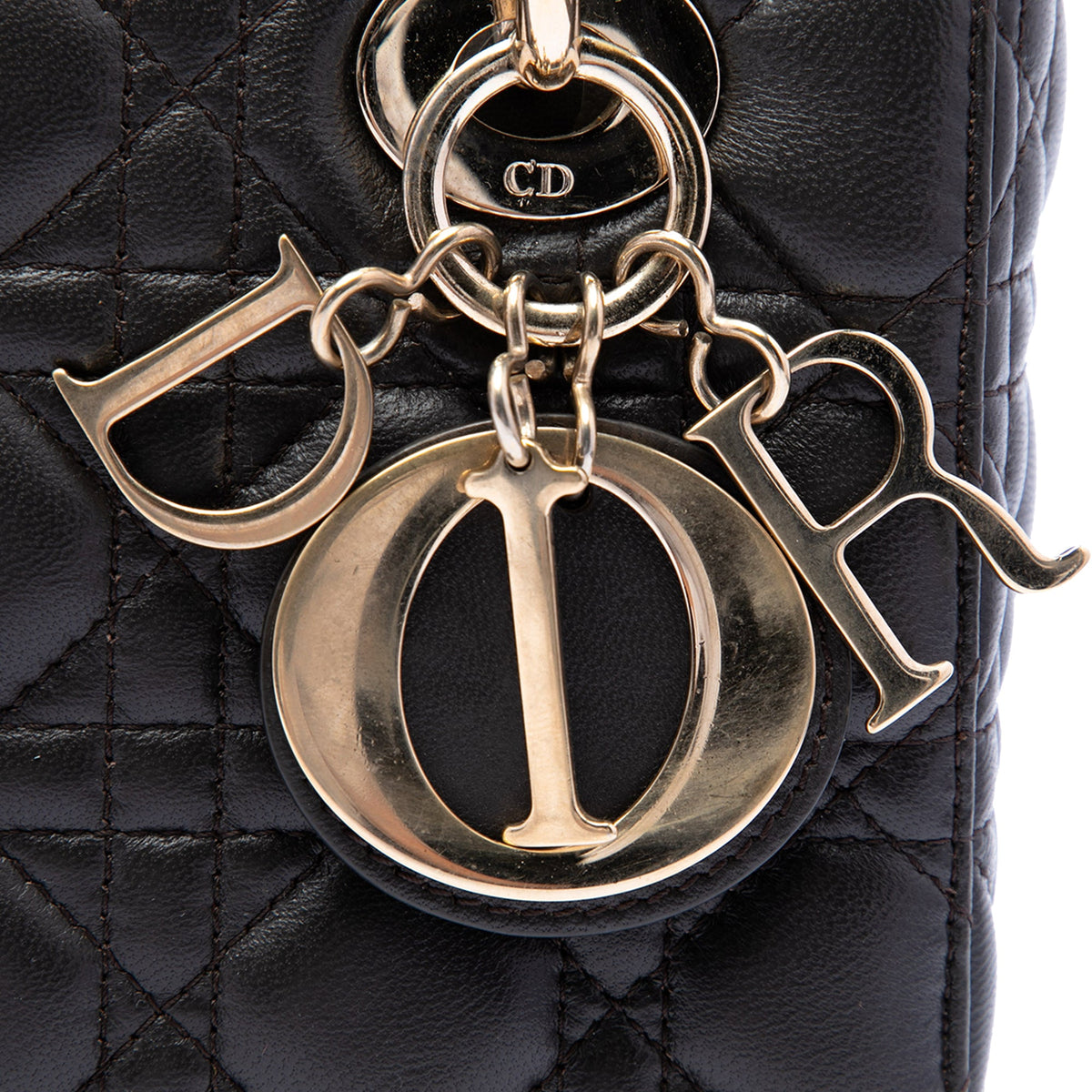 Dior Small Lambskin Cannage My ABCDior Lady Dior — Black