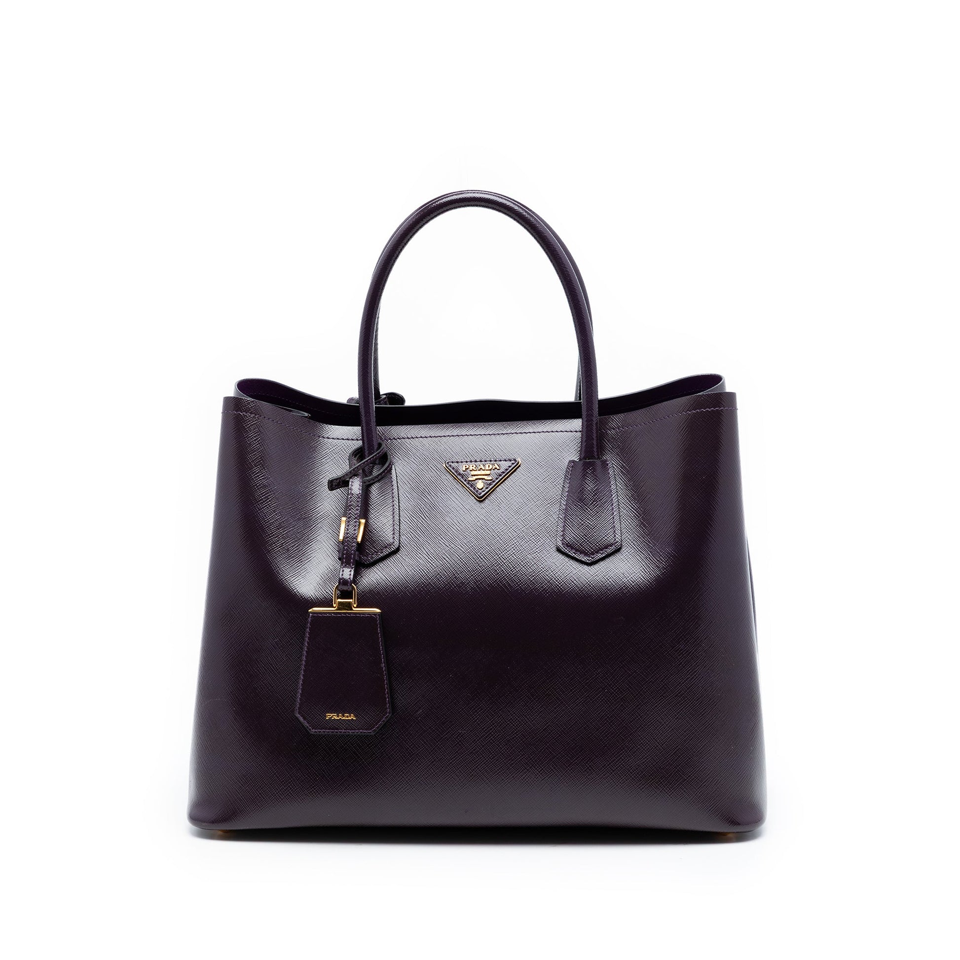 Prada Medium Saffiano Cuir Double Satchel