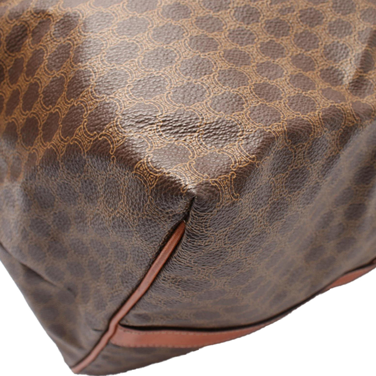 Celine Macadam Coated Canvas Travel Bag — Brown